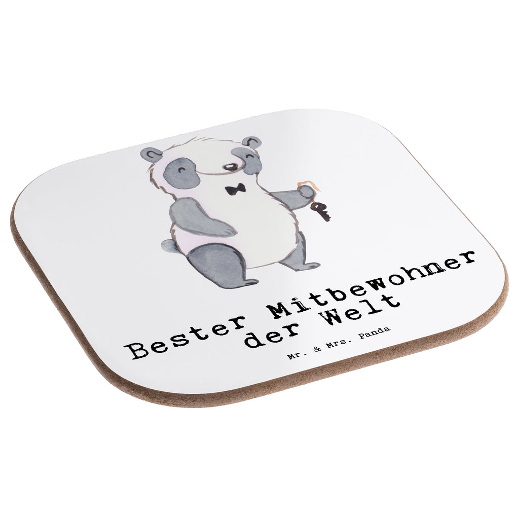 Quadratische Untersetzer Panda Bester Mitbewohner der Welt Untersetzer, Bierdeckel, Glasuntersetzer, Untersetzer Gläser, Getränkeuntersetzer, Untersetzer aus Holz, Untersetzer für Gläser, Korkuntersetzer, Untersetzer Holz, Holzuntersetzer, Tassen Untersetzer, Untersetzer Design, für, Dankeschön, Geschenk, Schenken, Geburtstag, Geburtstagsgeschenk, Geschenkidee, Danke, Bedanken, Mitbringsel, Freude machen, Geschenktipp, Mitbewohner, WG, Zimmernachbar, Wohngemeinschaft, WG-Bewohner, Zimmerkollege, Zimmergenosse, Stubenkamerad