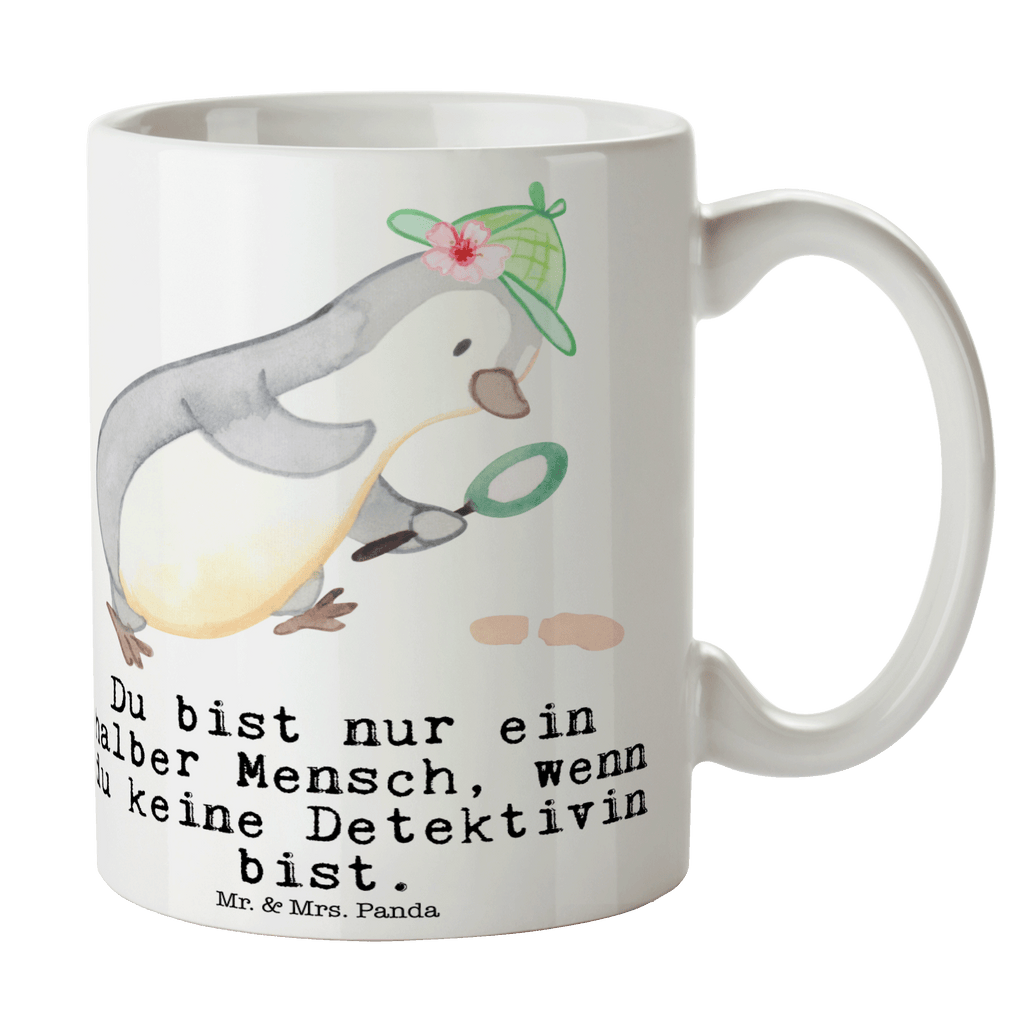 Tasse Detektivin mit Herz Tasse, Kaffeetasse, Teetasse, Becher, Kaffeebecher, Teebecher, Keramiktasse, Porzellantasse, Büro Tasse, Geschenk Tasse, Tasse Sprüche, Tasse Motive, Kaffeetassen, Tasse bedrucken, Designer Tasse, Cappuccino Tassen, Schöne Teetassen, Beruf, Ausbildung, Jubiläum, Abschied, Rente, Kollege, Kollegin, Geschenk, Schenken, Arbeitskollege, Mitarbeiter, Firma, Danke, Dankeschön, Detektivin, Ermittlerin, Agentin, Privatdetektei, Berufsdetektivin, Wirtschaftsdetektei, Detektivausbildung, Spurensuche