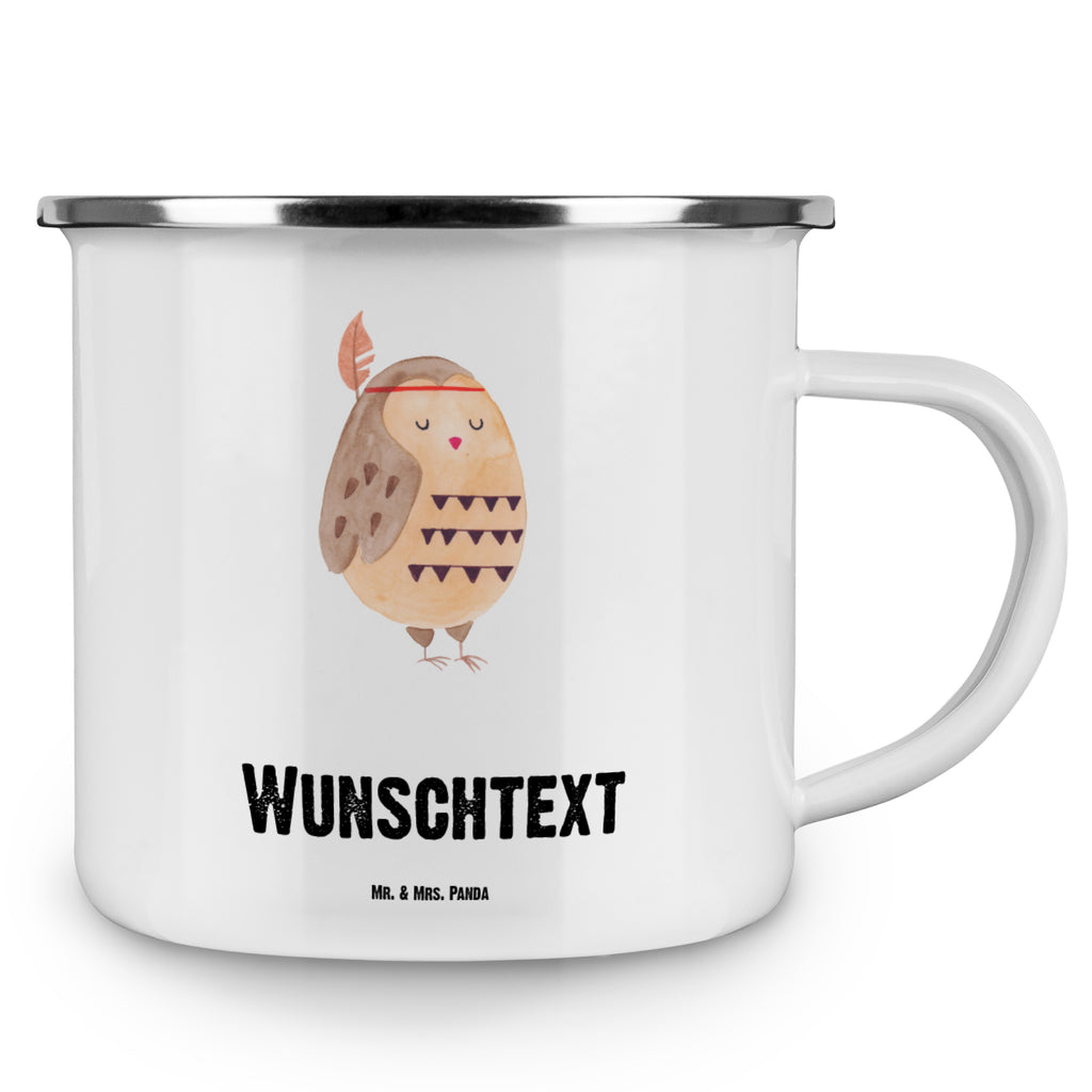 Personalisierte Emaille Tasse Eule Federschmuck Emaille Tasse personalisiert, Emaille Tasse mit Namen, Campingtasse personalisiert, Namenstasse, Campingtasse bedrucken, Campinggeschirr personalsisert, tasse mit namen, personalisierte tassen, personalisierte tasse, tasse selbst gestalten, tasse bedrucken, tassen bedrucken, Eule, Eule Deko, Owl, Das Leben ist ein Abenteuer, Reisespruch, Federschmuck, Dekoration