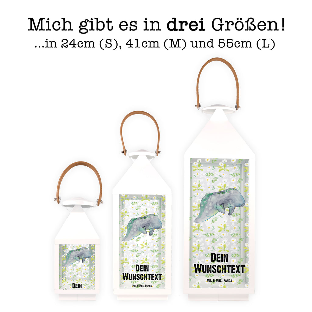 Personalisierte Deko Laterne Seekuh chillt Gartenlampe, Gartenleuchte, Gartendekoration, Gartenlicht, Laterne kleine Laternen, XXL Laternen, Laterne groß, Meerestiere, Meer, Urlaub, Seekuh, Seekühe, Diät, Abnehmen, Zucker, Diätwahn, Essen, Süßigkeiten