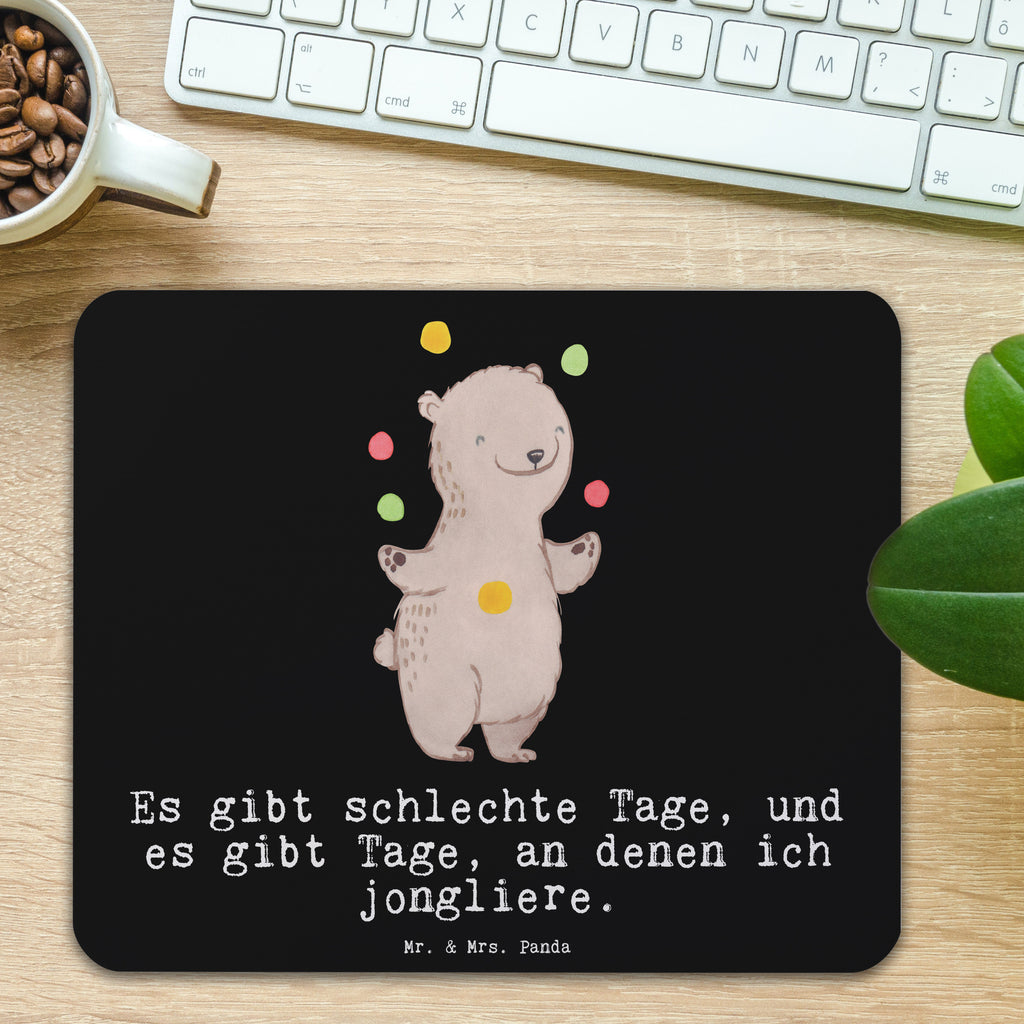 Mauspad Bär Jonglieren Tage Mousepad, Computer zubehör, Büroausstattung, PC Zubehör, Arbeitszimmer, Mauspad, Einzigartiges Mauspad, Designer Mauspad, Mausunterlage, Mauspad Büro, Geschenk, Sport, Sportart, Hobby, Schenken, Danke, Dankeschön, Auszeichnung, Gewinn, Sportler, Jonglieren, Jongleur, Zirkus, Artistik