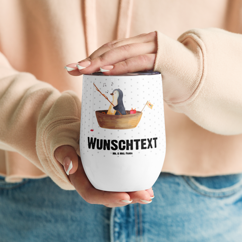 Personalisierter Weinbecher Pinguin Angelboot Personalisierter Weinbecher, Personalisierter Glühwein Becher, Heißgetränke, Personalisierter Trinkbecher, Personalisierter Weinkelch, Personalisiertes Weingläser, hochwertiger Weinbecher, Weinbecher Reisen, Weinbecher unterwegs, Personalisertes Sommerglas, mit Namen, Wunschtext, Personalisierung, selbst bedrucken, Personalisiertes Weinglas, Pinguin, Pinguine, Angeln, Boot, Angelboot, Lebenslust, Leben, genießen, Motivation, Neustart, Neuanfang, Trennung, Scheidung, Geschenkidee Liebeskummer