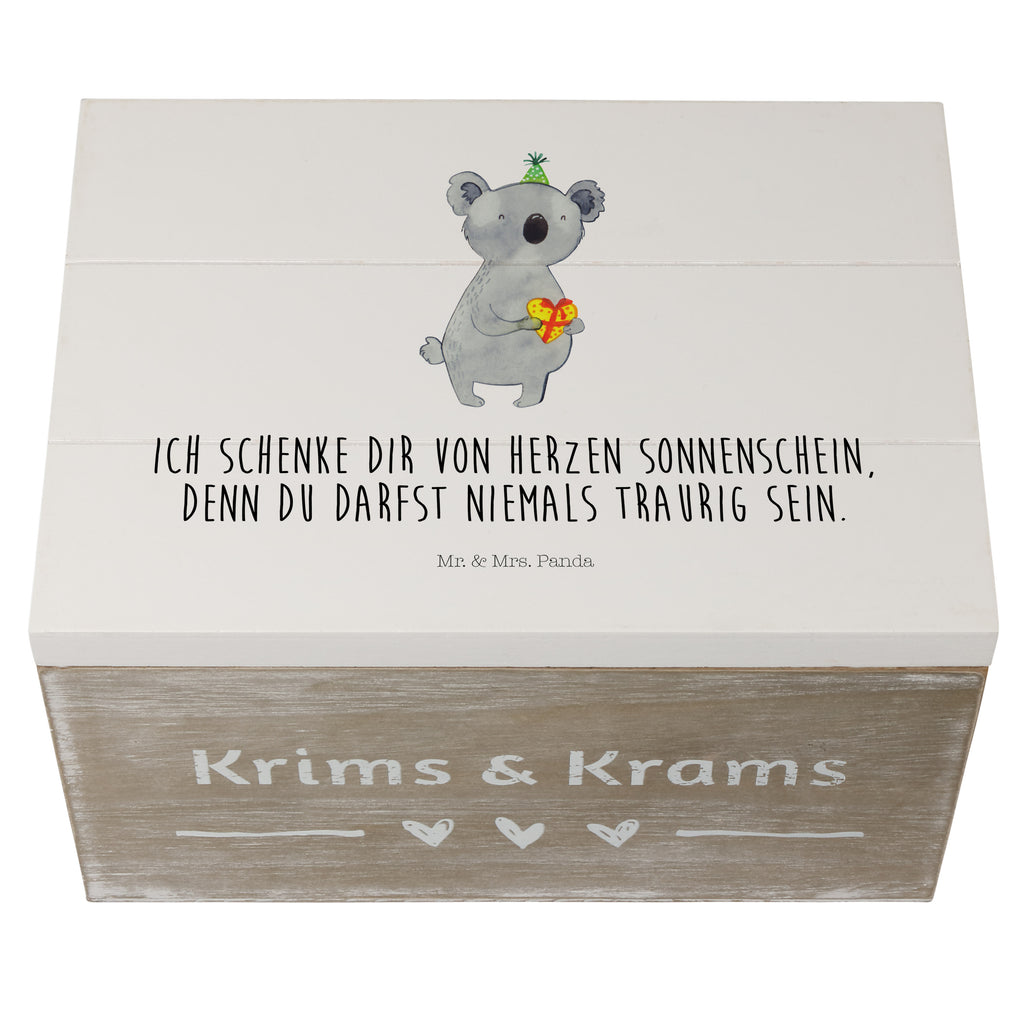 Holzkiste Koala Geschenk Holzkiste, Kiste, Schatzkiste, Truhe, Schatulle, XXL, Erinnerungsbox, Erinnerungskiste, Dekokiste, Aufbewahrungsbox, Geschenkbox, Geschenkdose, Koala, Koalabär, Geschenk, Geburtstag, Party