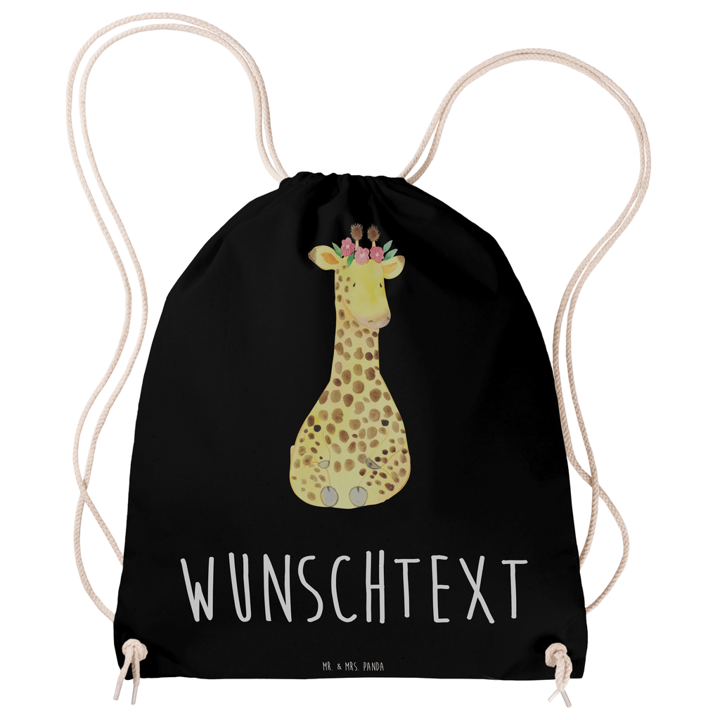 Personalisierter Sportbeutel Giraffe Blumenkranz Personalisierter Sportbeutel, Personalisierter Beutel, Personalisierte Sporttasche, Personalisierter Tasche, Personalisierter Stoffbeutel, Personalisierter Sportbeutel Kinder, Sportbeutel mit Namen, Turnbeutel mit Namen, Beutel mit Namen, Sporttasche mit Namen, Tasche mit Namen, Stoffbeutel mit Namen, Sportbeutel Kinder mit Namen, Wunschtext, Wunschnamen, Personalisierbar, Personalisierung, Afrika, Wildtiere, Giraffe, Blumenkranz, Abenteurer, Selbstliebe, Freundin