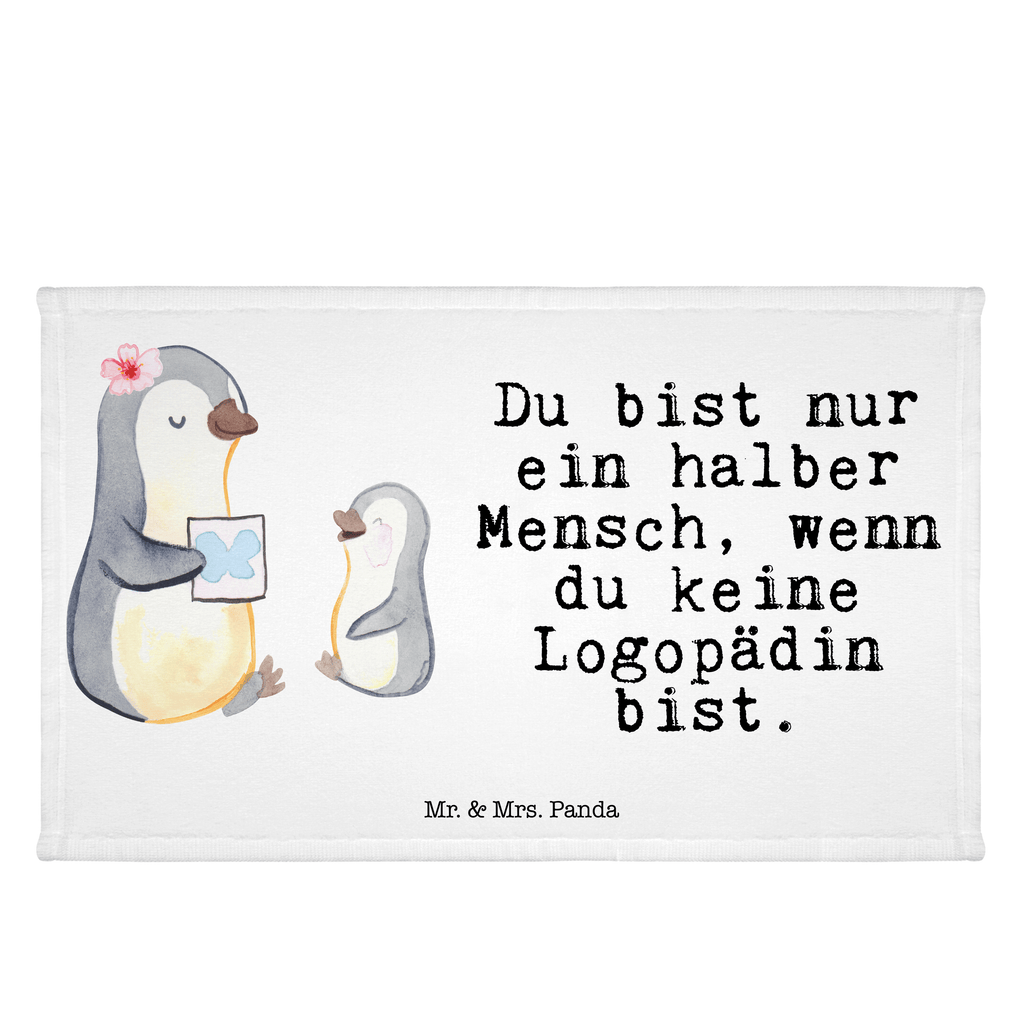 Handtuch Logopädin mit Herz Gästetuch, Reisehandtuch, Sport Handtuch, Frottier, Kinder Handtuch, Beruf, Ausbildung, Jubiläum, Abschied, Rente, Kollege, Kollegin, Geschenk, Schenken, Arbeitskollege, Mitarbeiter, Firma, Danke, Dankeschön, Logopädin, Logopädie, Studium