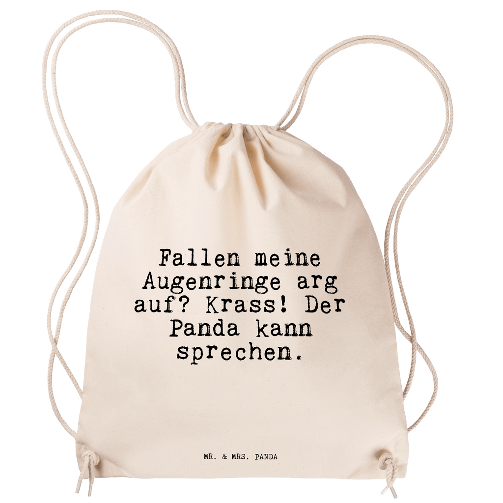 Sportbeutel Fallen meine Augenringe arg... Sportbeutel, Turnbeutel, Beutel, Sporttasche, Tasche, Stoffbeutel, Sportbeutel Kinder, Gymsack, Beutel Rucksack, Kleine Sporttasche, Sportzubehör, Turnbeutel Baumwolle, Spruch, Sprüche, lustige Sprüche, Weisheiten, Zitate, Spruch Geschenke, Spruch Sprüche Weisheiten Zitate Lustig Weisheit Worte