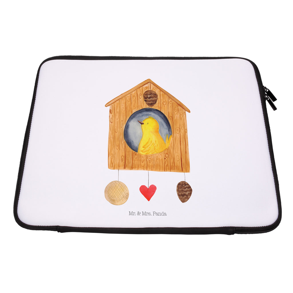 Notebook Tasche Vogelhaus Notebook Tasche, Laptop, Computertasche, Tasche, Notebook-Tasche, Notebook-Reisehülle, Notebook Schutz, Tiermotive, Gute Laune, lustige Sprüche, Tiere, Vogel, Vögel, Vogelhaus, Vogelhäuschen, Home sweet home, Zuhause, Nest, Eigenheim, Familie, Wohnung, Haus, unser Haus, Lieblingsort, Castle