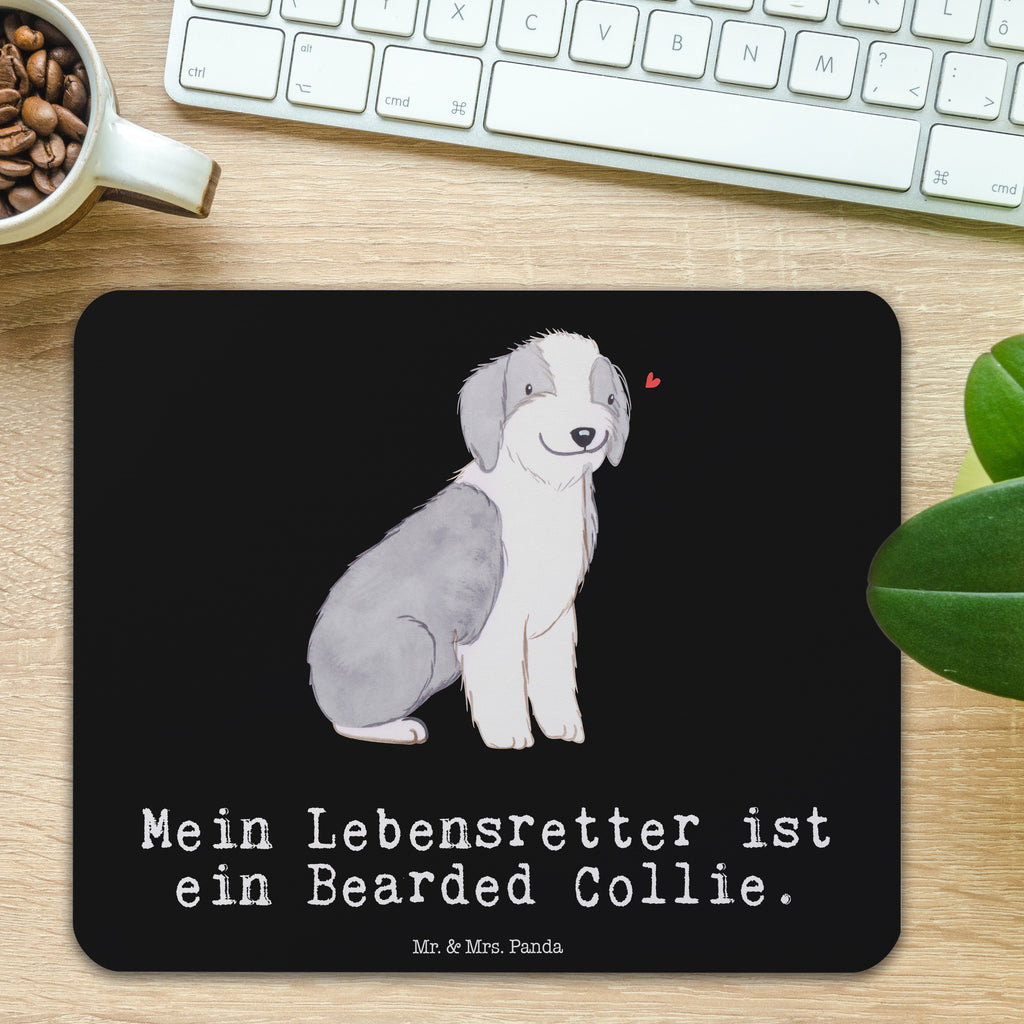 Mauspad Bearded Collie Lebensretter Mousepad, Computer zubehör, Büroausstattung, PC Zubehör, Arbeitszimmer, Mauspad, Einzigartiges Mauspad, Designer Mauspad, Mausunterlage, Mauspad Büro, Hund, Hunderasse, Rassehund, Hundebesitzer, Geschenk, Tierfreund, Schenken, Welpe, Bearded Collie, britischer Hütehund