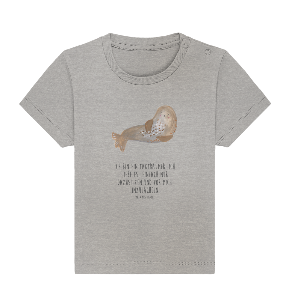 Organic Baby Shirt Robbe Lachen Baby T-Shirt, Jungen Baby T-Shirt, Mädchen Baby T-Shirt, Shirt, Tiermotive, Gute Laune, lustige Sprüche, Tiere, Robbe, Robben, Seehund, Strand, Meerestier, Ostsee, Nordsee