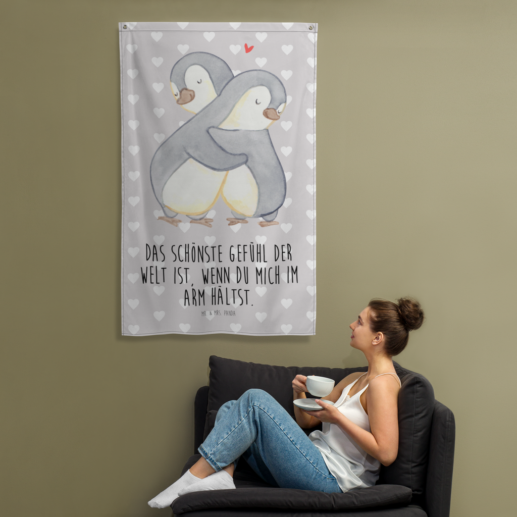 Wandteppich Pinguine Kuscheln Wandbehang, Dekoration, Boho, Wandteppich, Wandtuch, Wanddeko, Tapisserie, Tapestry, Wandbild, Textil-Kunst, Schmuck-Wandbehang, Wand Deko, Kinderzimmer, Kinderzimmer Wand, Kinderzimmer Deko, Kinderzimmer Wanddeko, Liebe, Partner, Freund, Freundin, Ehemann, Ehefrau, Heiraten, Verlobung, Heiratsantrag, Liebesgeschenk, Jahrestag, Hocheitstag, Valentinstag, Geschenk für Frauen, Hochzeitstag, Mitbringsel, Geschenk für Freundin, Geschenk für Partner, Liebesbeweis, für Männer, für Ehemann