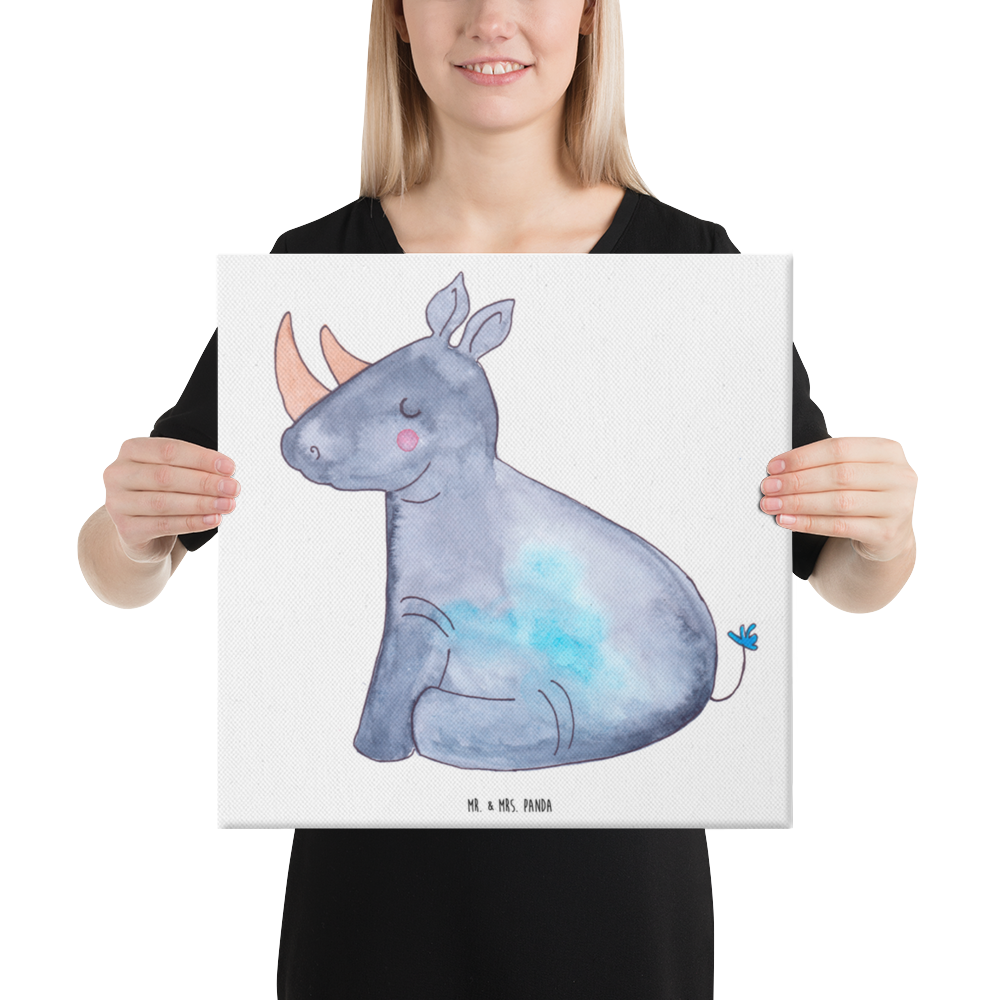 Leinwand Bild Einhorn Nashorn Leinwand, Bild, Kunstdruck, Wanddeko, Dekoration, Einhorn, Einhörner, Einhorn Deko, Pegasus, Unicorn, Regenbogen, witzig, lustig, Zoo, Glitzer, Einhornpower, Erwachsenwerden, Nashorn, Nashörner