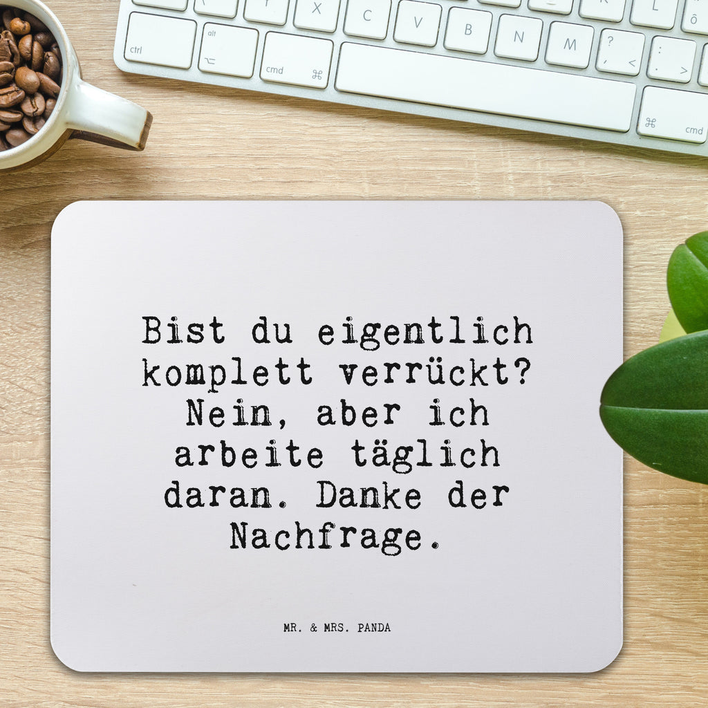 Mauspad Sprüche und Zitate Bist du eigentlich komplett verrückt? Nein, aber ich arbeite täglich daran. Danke der Nachfrage. Mousepad, Computer zubehör, Büroausstattung, PC Zubehör, Arbeitszimmer, Mauspad, Einzigartiges Mauspad, Designer Mauspad, Mausunterlage, Mauspad Büro, Spruch, Sprüche, lustige Sprüche, Weisheiten, Zitate, Spruch Geschenke, Spruch Sprüche Weisheiten Zitate Lustig Weisheit Worte