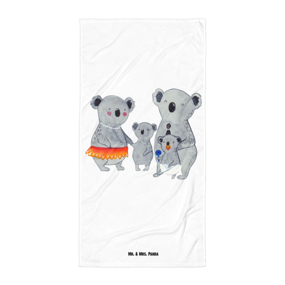 XL Badehandtuch Koala Familie Handtuch, Badetuch, Duschtuch, Strandtuch, Saunatuch, Familie, Vatertag, Muttertag, Bruder, Schwester, Mama, Papa, Oma, Opa, Koala, Koalas, Family, Kinder, Geschwister, Familienleben