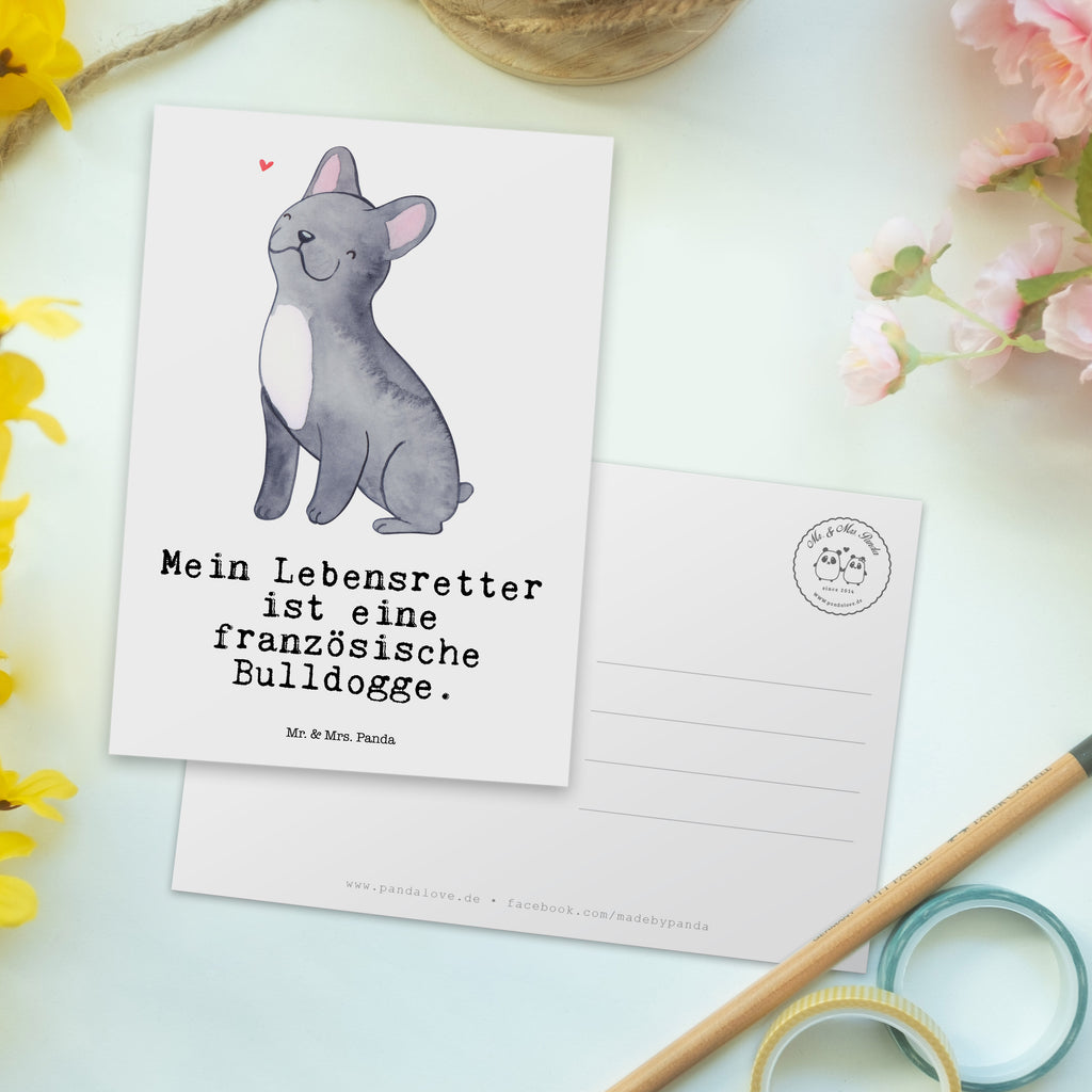 Postkarte Französische Bulldogge Lebensretter Postkarte, Karte, Geschenkkarte, Grußkarte, Einladung, Ansichtskarte, Geburtstagskarte, Einladungskarte, Dankeskarte, Ansichtskarten, Einladung Geburtstag, Einladungskarten Geburtstag, Hund, Hunderasse, Rassehund, Hundebesitzer, Geschenk, Tierfreund, Schenken, Welpe, Französische Bulldogge