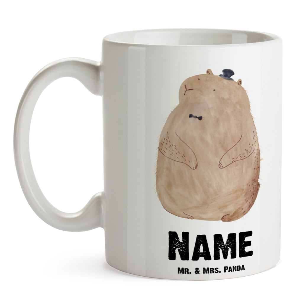 Personalisierte Tasse Murmeltier Personalisierte Tasse, Namenstasse, Wunschname, Personalisiert, Tasse, Namen, Drucken, Tasse mit Namen, Tiermotive, Gute Laune, lustige Sprüche, Tiere, Murmeltier, Knigge, Fröhlichkeit, Freundlichkeit, Respekt, Anstand