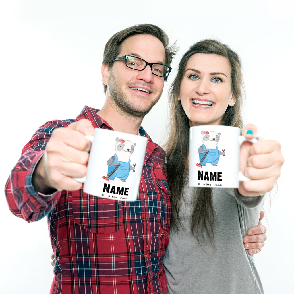 Personalisierte Tasse Hausmeisterin mit Herz Personalisierte Tasse, Namenstasse, Wunschname, Personalisiert, Tasse, Namen, Drucken, Tasse mit Namen, Beruf, Ausbildung, Jubiläum, Abschied, Rente, Kollege, Kollegin, Geschenk, Schenken, Arbeitskollege, Mitarbeiter, Firma, Danke, Dankeschön, Hausmeisterin, Concierge, Hausverwalterin, Facility Manager