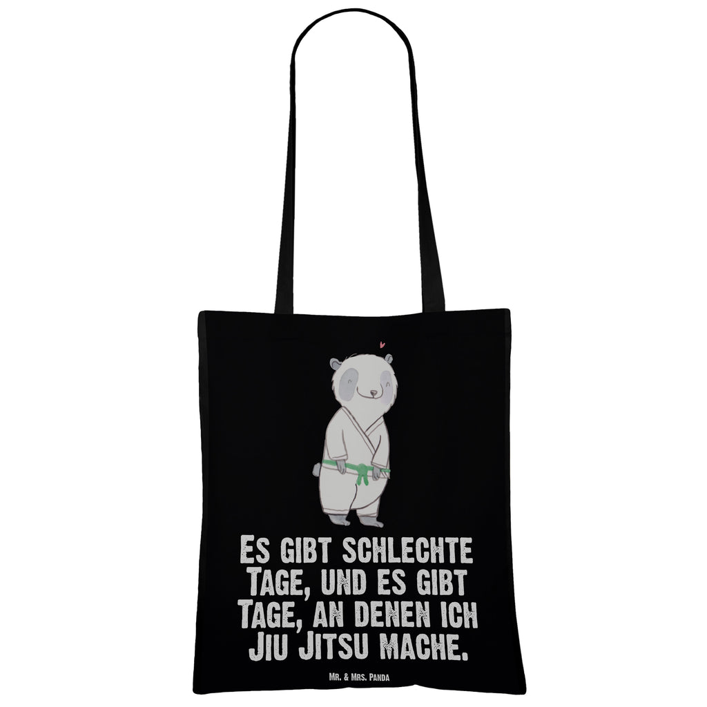 Tragetasche Panda Jiu Jitsu Tage Beuteltasche, Beutel, Einkaufstasche, Jutebeutel, Stoffbeutel, Tasche, Shopper, Umhängetasche, Strandtasche, Schultertasche, Stofftasche, Tragetasche, Badetasche, Jutetasche, Einkaufstüte, Laptoptasche, Geschenk, Sport, Sportart, Hobby, Schenken, Danke, Dankeschön, Auszeichnung, Gewinn, Sportler, Jiu Jitsu, japanische Kampfkunst, Selbstverteidigung