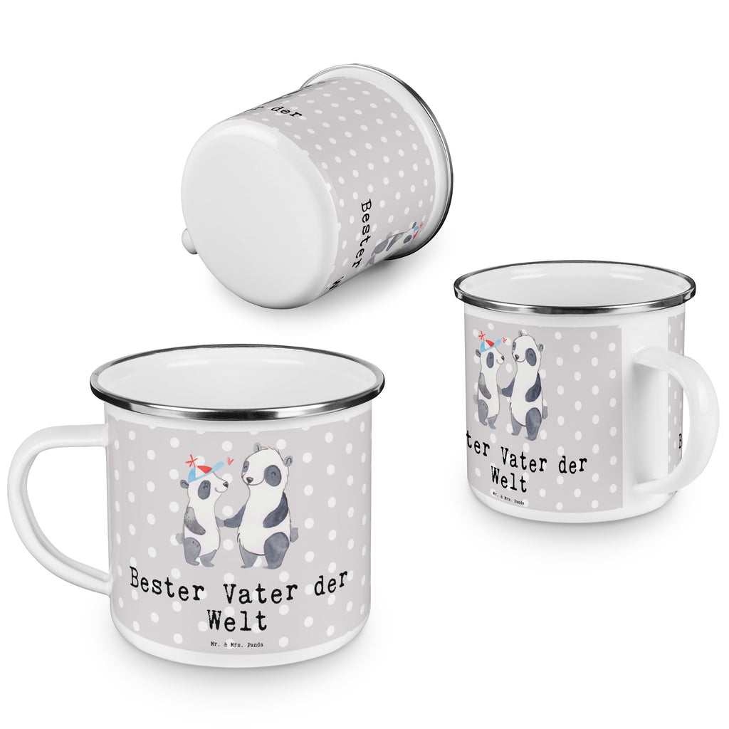 Camping Emaille Tasse Panda Bester Vater der Welt Campingtasse, Trinkbecher, Metalltasse, Outdoor Tasse, Emaille Trinkbecher, Blechtasse Outdoor, Emaille Campingbecher, Edelstahl Trinkbecher, Metalltasse für Camping, Kaffee Blechtasse, Camping Tasse Metall, für, Dankeschön, Geschenk, Schenken, Geburtstag, Geburtstagsgeschenk, Geschenkidee, Danke, Bedanken, Mitbringsel, Freude machen, Geschenktipp, Vater, Papa, Dad, Daddy, Paps, Papi, Vati, Eltern, Geschenk Vater, Mann, Familie, Bester, Kleinigkeit