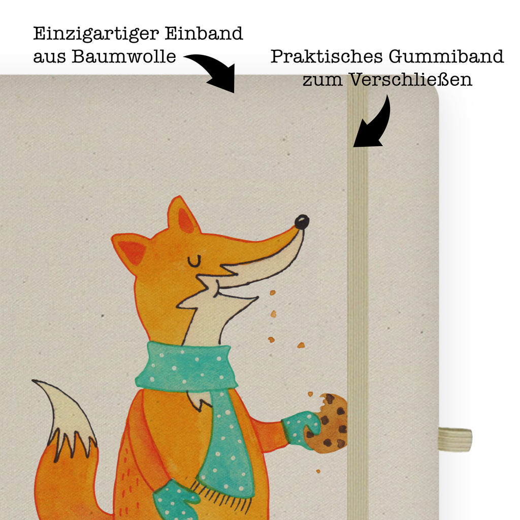 Baumwoll Notizbuch Fuchs Keks Notizen, Eintragebuch, Tagebuch, Notizblock, Adressbuch, Journal, Kladde, Skizzenbuch, Notizheft, Schreibbuch, Schreibheft, Fuchs, Füchse, Backen Spruch, Kekse, Winter, Weihnachtszeit, Plätzchen, Liebe, Küche Deko