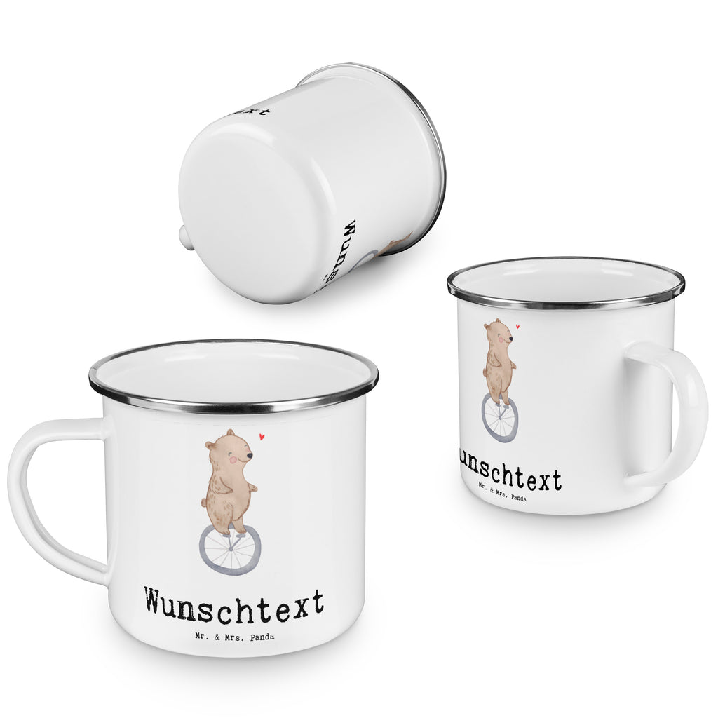 Personalisierte Emaille Tasse Bär Einrad fahren Emaille Tasse personalisiert, Emaille Tasse mit Namen, Campingtasse personalisiert, Namenstasse, Campingtasse bedrucken, Campinggeschirr personalsisert, tasse mit namen, personalisierte tassen, personalisierte tasse, tasse selbst gestalten, tasse bedrucken, tassen bedrucken, Geschenk, Sport, Sportart, Hobby, Schenken, Danke, Dankeschön, Auszeichnung, Gewinn, Sportler, Einrad fahren