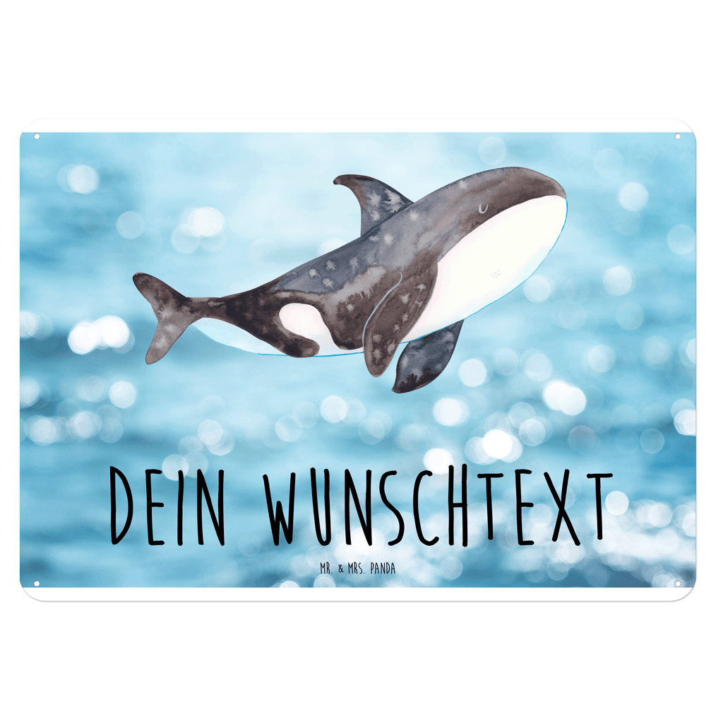 Personalisiertes Blechschild Orca Blechschild, Metallschild, Geschenk Schild, Schild, Magnet-Metall-Schild, Deko Schild, Wandschild, Wand-Dekoration, Türschild, Meerestiere, Meer, Urlaub, Orca, Orcas, Killerwal, Wal, Möglichkeiten, Büro, Arbeit, Motivation, Selbstliebe, Neustart, Startup