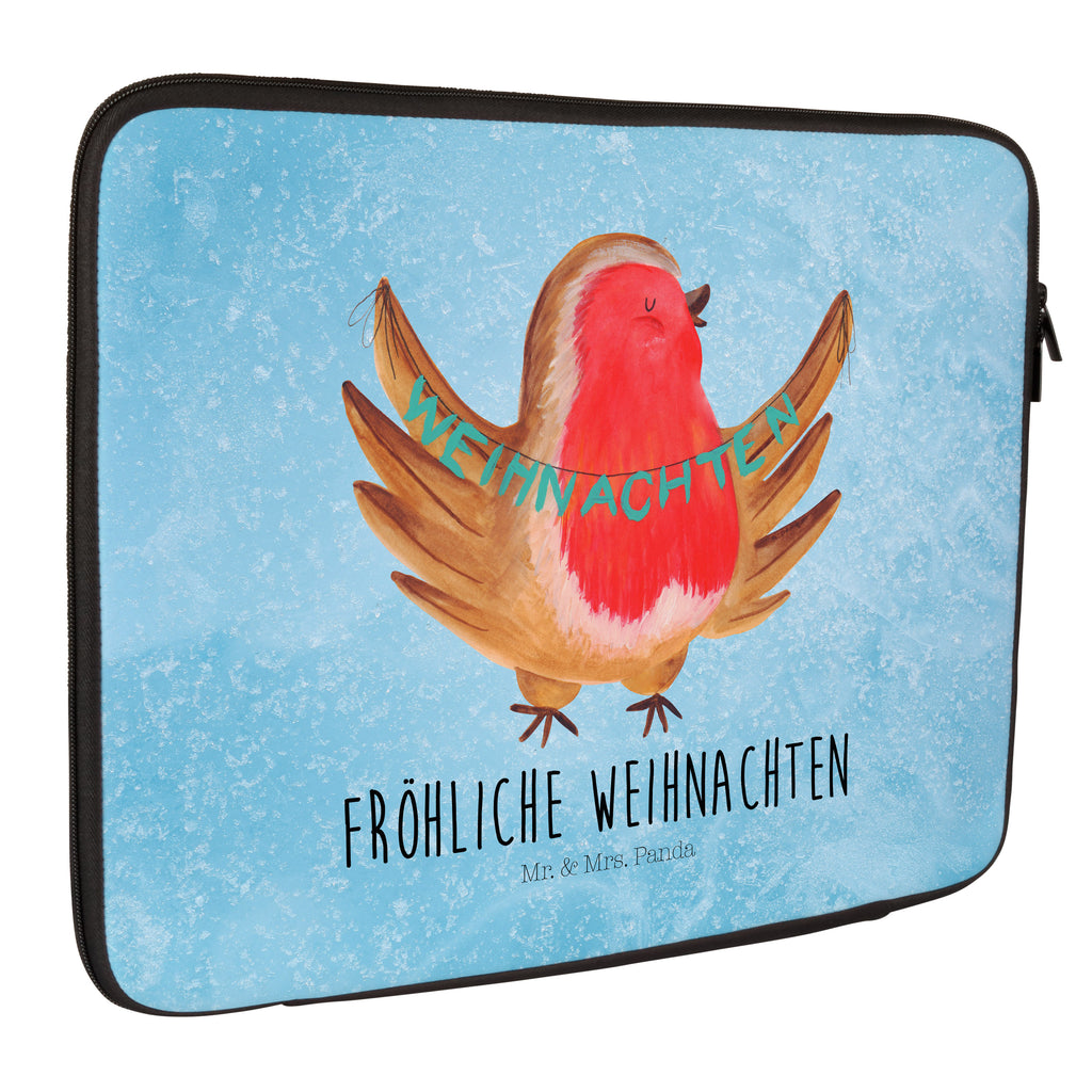 Notebook Tasche Rotkehlchen Weihnachten Notebook Tasche, Laptop, Computertasche, Tasche, Notebook-Tasche, Notebook-Reisehülle, Notebook Schutz, Winter, Weihnachten, Weihnachtsdeko, Nikolaus, Advent, Heiligabend, Wintermotiv, Frohe Weihnachten, Weihnachtsmotiv, Weihnachtsgruß, Vogel, xmas