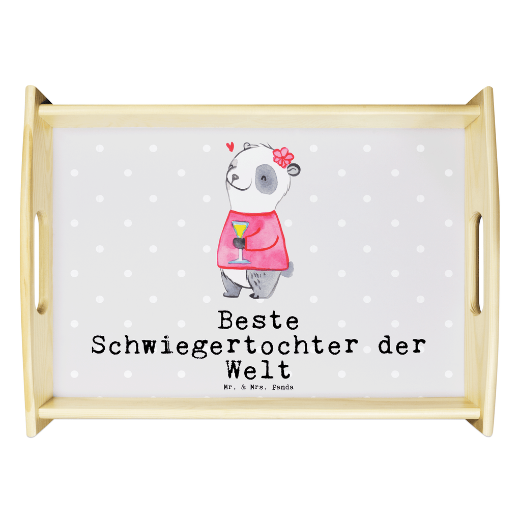 Serviertablett Panda Beste Schwiegertochter der Welt Serviertablett, Tablett, Holztablett, Küchentablett, Dekotablett, Frühstückstablett, für, Dankeschön, Geschenk, Schenken, Geburtstag, Geburtstagsgeschenk, Geschenkidee, Danke, Bedanken, Mitbringsel, Freude machen, Geschenktipp, Schwiegertochter, Tochter, Ehefrau des Sohns, Frau, angeheiratet, Hochzeit