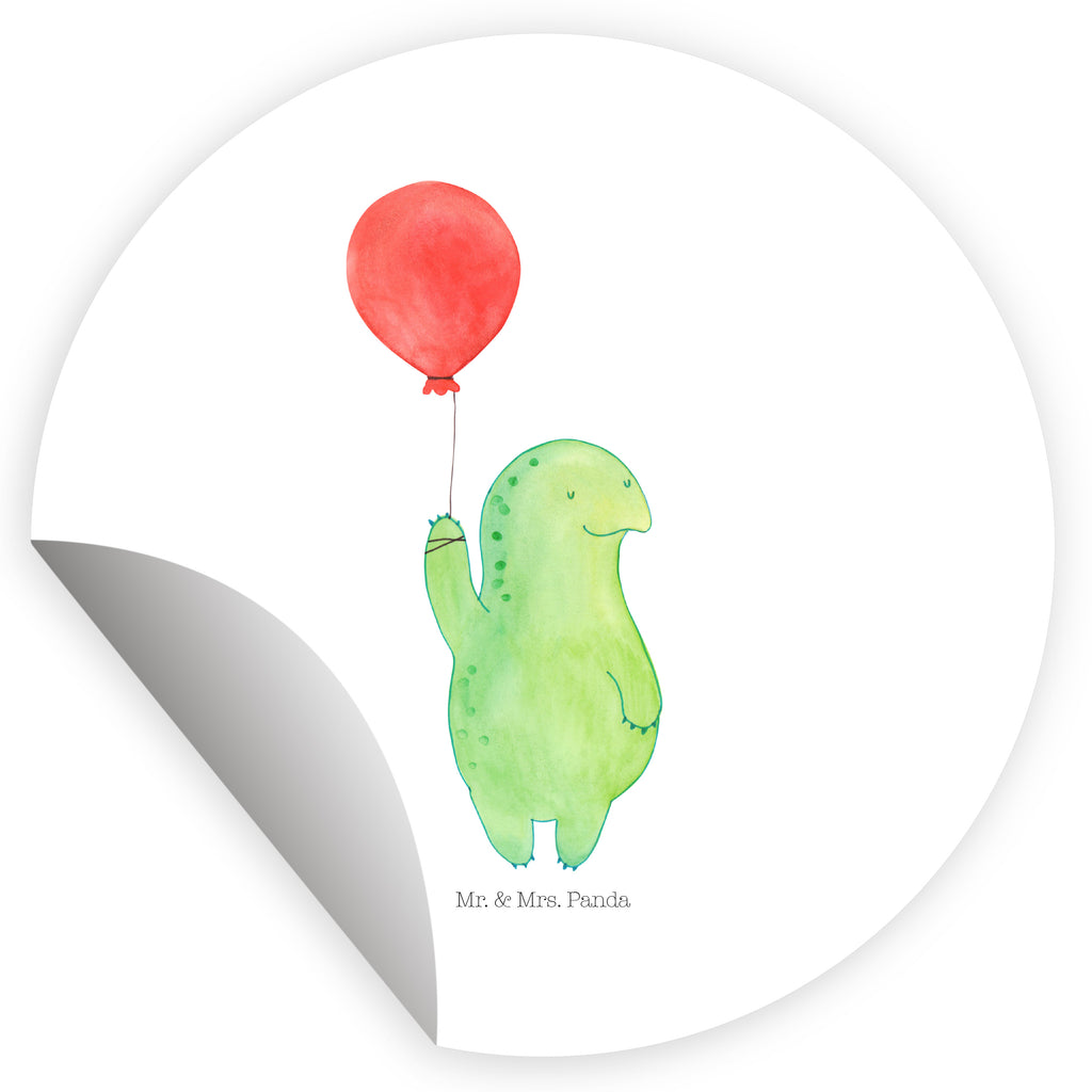 Rund Aufkleber Schildkröte Luftballon Sticker, Aufkleber, Etikett, Schildkröte, Schildkröten, Mutausbruch, Motivation, Motivationsspruch