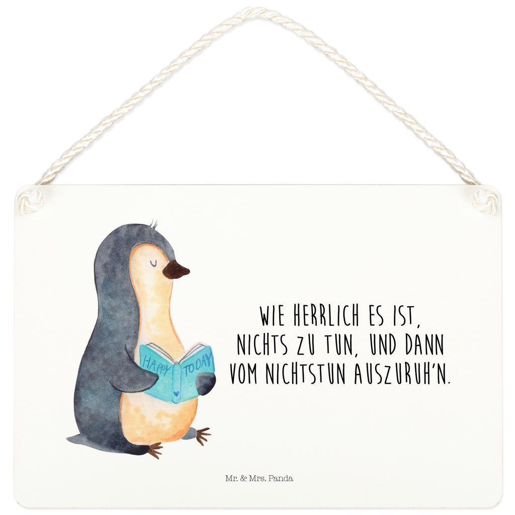 Deko Schild Pinguin Buch Dekoschild, Deko Schild, Schild, Tür Schild, Türschild, Holzschild, Wandschild, Wanddeko, Pinguin, Pinguine, Buch, Lesen, Bücherwurm, Nichtstun, Faulenzen, Ferien, Urlaub, Freizeit