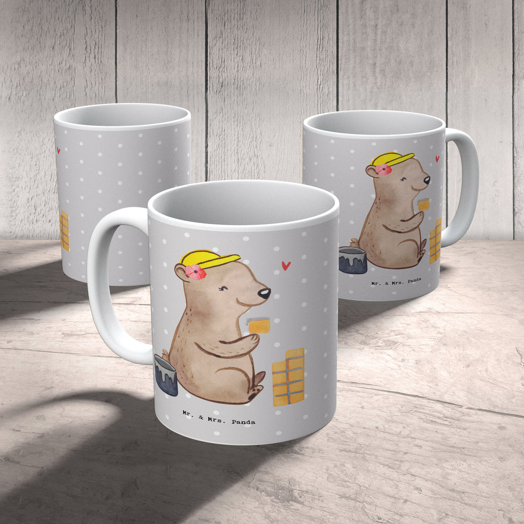 Tasse Maurerin mit Herz Tasse, Kaffeetasse, Teetasse, Becher, Kaffeebecher, Teebecher, Keramiktasse, Porzellantasse, Büro Tasse, Geschenk Tasse, Tasse Sprüche, Tasse Motive, Kaffeetassen, Tasse bedrucken, Designer Tasse, Cappuccino Tassen, Schöne Teetassen, Beruf, Ausbildung, Jubiläum, Abschied, Rente, Kollege, Kollegin, Geschenk, Schenken, Arbeitskollege, Mitarbeiter, Firma, Danke, Dankeschön, Maurerin, Maurermeisterin, Gesellenprüfung, Handwerkerin, Maurerbetrieb