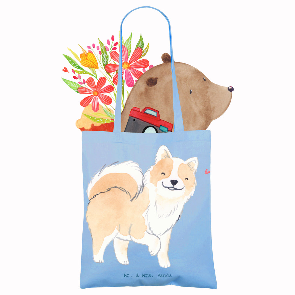 Tragetasche Islandhund Lebensretter Beuteltasche, Beutel, Einkaufstasche, Jutebeutel, Stoffbeutel, Tasche, Shopper, Umhängetasche, Strandtasche, Schultertasche, Stofftasche, Tragetasche, Badetasche, Jutetasche, Einkaufstüte, Laptoptasche, Hund, Hunderasse, Rassehund, Hundebesitzer, Geschenk, Tierfreund, Schenken, Welpe, Islandhund, isländischer Schäferhund