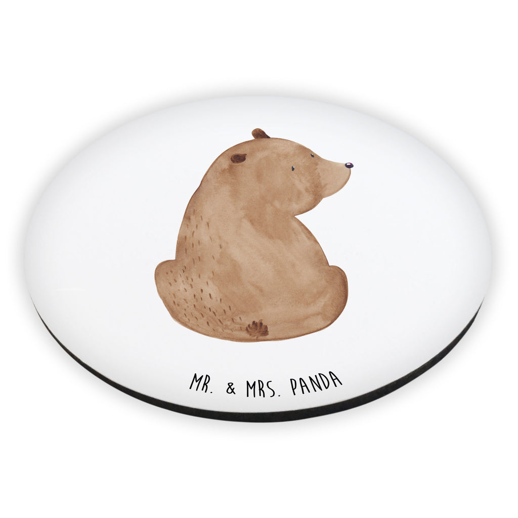 Rund Magnet Bär Schulterblick Kühlschrankmagnet, Pinnwandmagnet, Souvenir Magnet, Motivmagnete, Dekomagnet, Whiteboard Magnet, Notiz Magnet, Kühlschrank Dekoration, Bär, Teddy, Teddybär, Selbstachtung, Weltansicht, Motivation, Bären, Bärenliebe, Weisheit