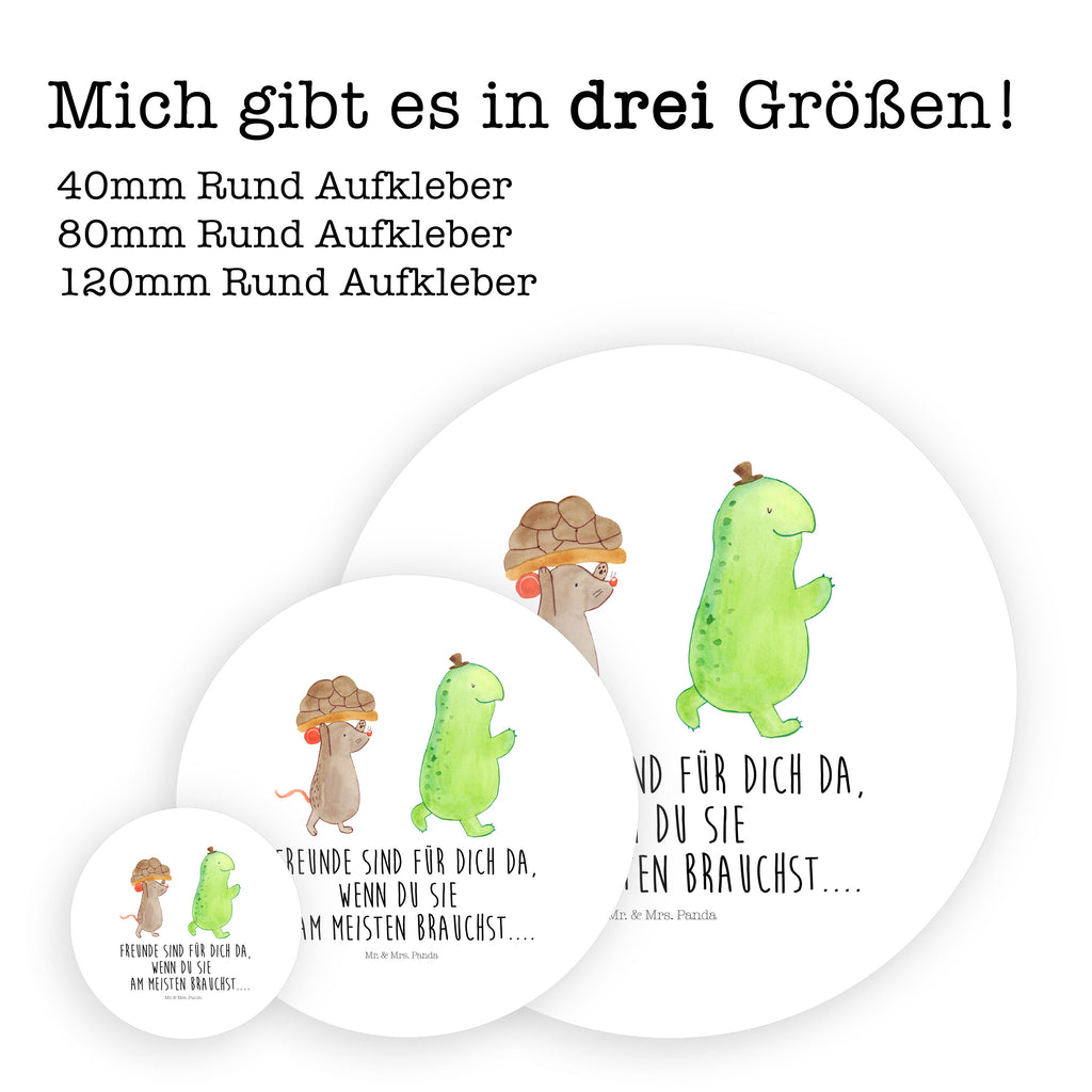 Rund Aufkleber Schildkröte & Maus Sticker, Aufkleber, Etikett, Schildkröte, Maus, Freunde, Freundinnen, beste Freunde, beste Freundinnen