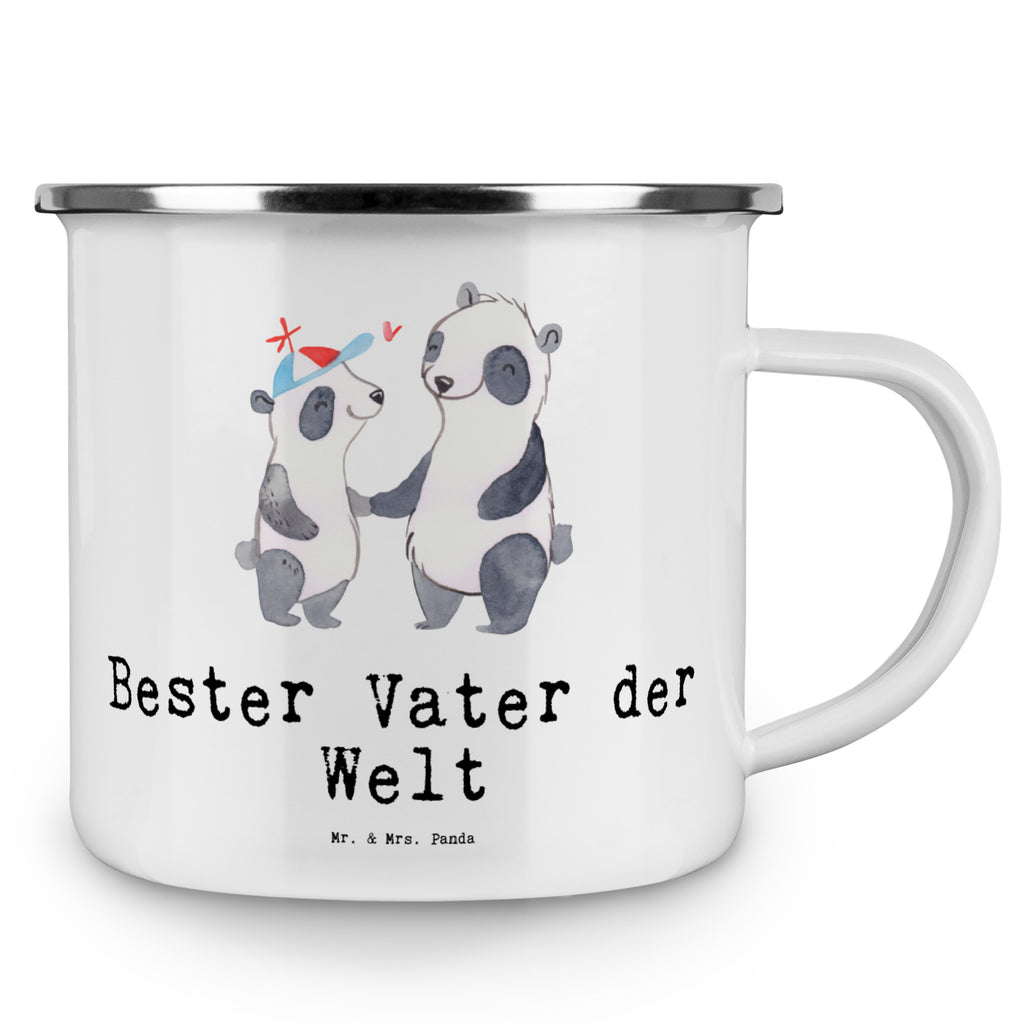 Camping Emaille Tasse Panda Bester Vater der Welt Campingtasse, Trinkbecher, Metalltasse, Outdoor Tasse, Emaille Trinkbecher, Blechtasse Outdoor, Emaille Campingbecher, Edelstahl Trinkbecher, Metalltasse für Camping, Kaffee Blechtasse, Camping Tasse Metall, für, Dankeschön, Geschenk, Schenken, Geburtstag, Geburtstagsgeschenk, Geschenkidee, Danke, Bedanken, Mitbringsel, Freude machen, Geschenktipp, Vater, Papa, Dad, Daddy, Paps, Papi, Vati, Eltern, Geschenk Vater, Mann, Familie, Bester, Kleinigkeit