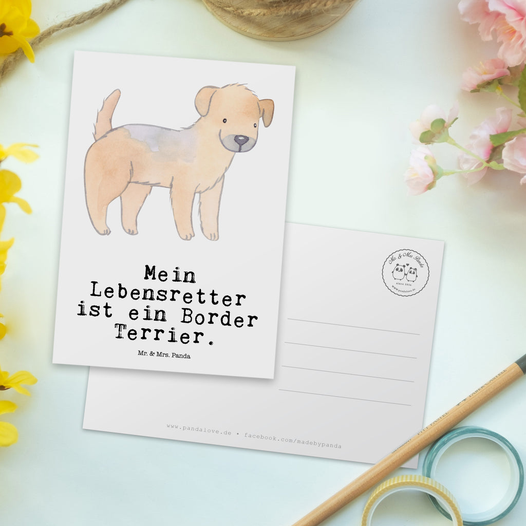 Postkarte Border Terrier Lebensretter Postkarte, Karte, Geschenkkarte, Grußkarte, Einladung, Ansichtskarte, Geburtstagskarte, Einladungskarte, Dankeskarte, Ansichtskarten, Einladung Geburtstag, Einladungskarten Geburtstag, Hund, Hunderasse, Rassehund, Hundebesitzer, Geschenk, Tierfreund, Schenken, Welpe, Border Terrier