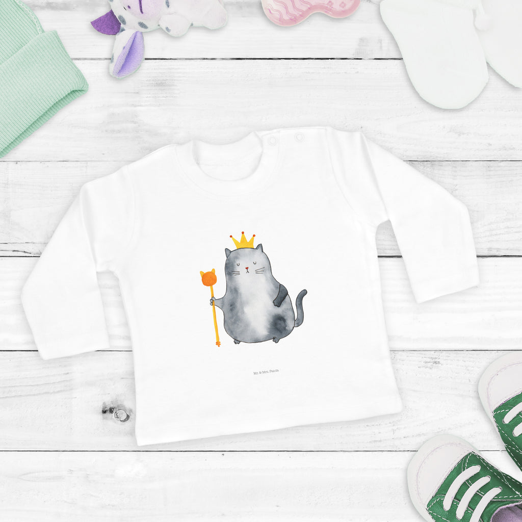 Baby Longsleeve Katzen Koenig Mädchen, Jungen, Baby, Langarm, Bio, Kleidung, Katze, Katzenmotiv, Katzenfan, Katzendeko, Katzenfreund, Katzenliebhaber, Katzenprodukte, Katzenartikel, Katzenaccessoires, Katzensouvenirs, Katzenliebhaberprodukte, Katzenmotive, Katzen, Kater, Mietze, Cat, Cats, Katzenhalter, Katzenbesitzerin, Haustier, König, Königin, Queen, Familie, Mietzhaus, Wohnung, erste eigenen Wohnung, Umzug, Einzug