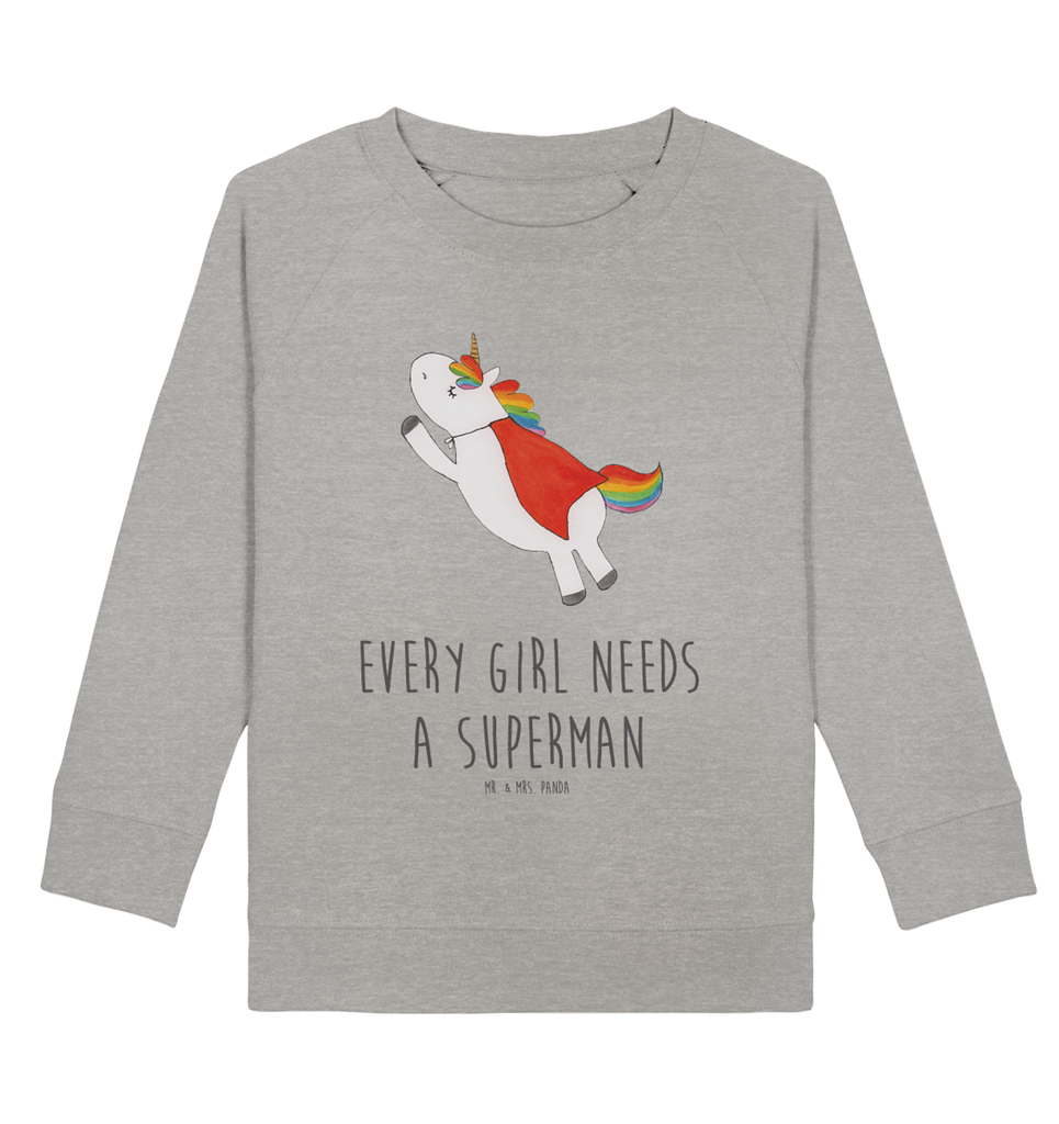 Organic Kinder Pullover Einhorn Super Kinder Pullover, Kinder Sweatshirt, Jungen, Mädchen, Einhorn, Einhörner, Einhorn Deko, Pegasus, Unicorn, Traummann, Superheld, Held, Freundin, Geschenk, Girl