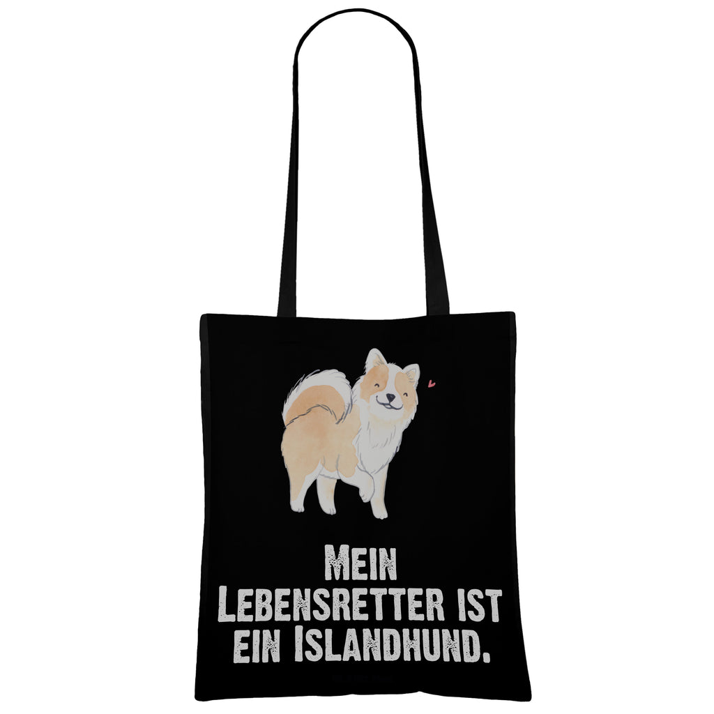 Tragetasche Islandhund Lebensretter Beuteltasche, Beutel, Einkaufstasche, Jutebeutel, Stoffbeutel, Tasche, Shopper, Umhängetasche, Strandtasche, Schultertasche, Stofftasche, Tragetasche, Badetasche, Jutetasche, Einkaufstüte, Laptoptasche, Hund, Hunderasse, Rassehund, Hundebesitzer, Geschenk, Tierfreund, Schenken, Welpe, Islandhund, isländischer Schäferhund