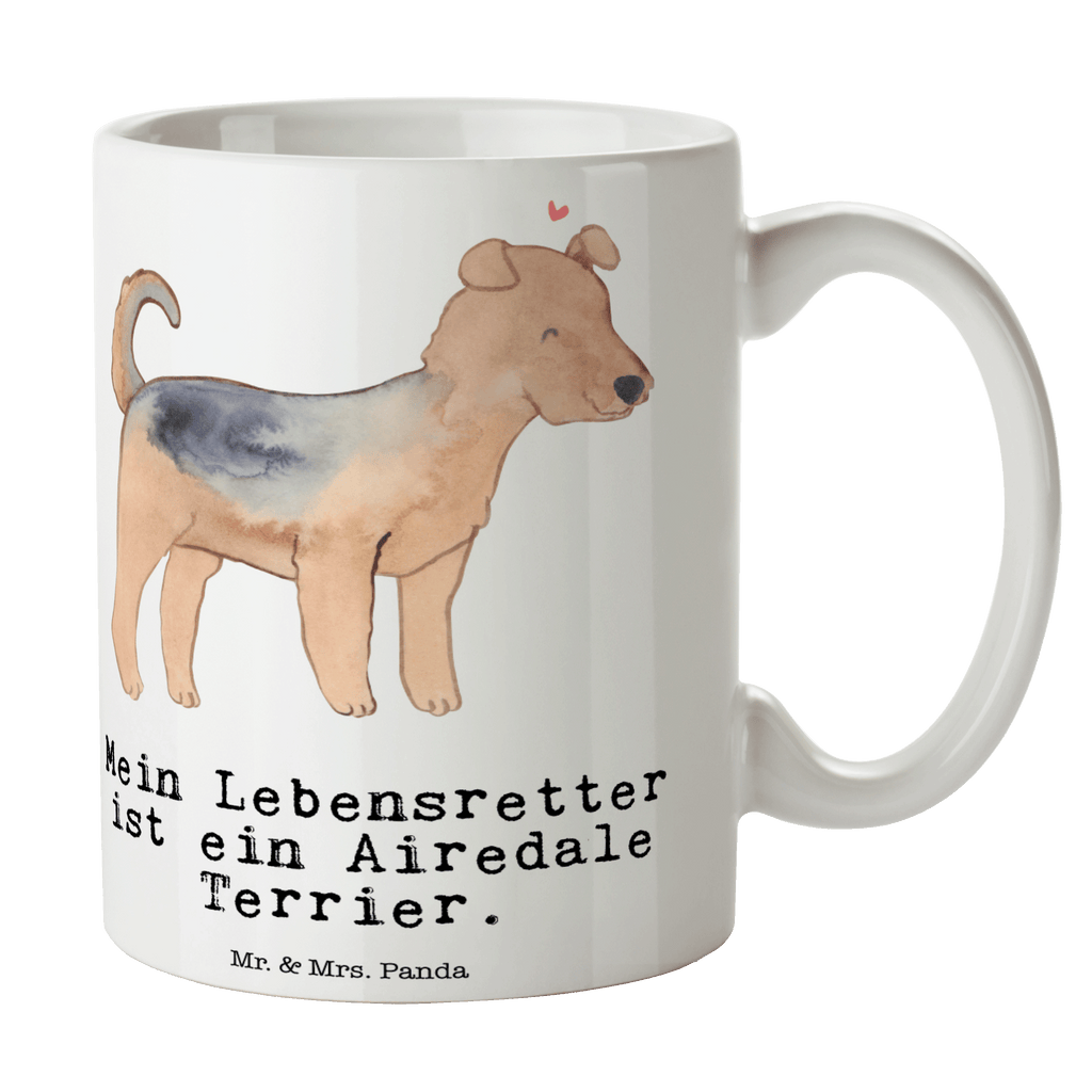 Tasse Airedale Terrier Lebensretter Tasse, Kaffeetasse, Teetasse, Becher, Kaffeebecher, Teebecher, Keramiktasse, Porzellantasse, Büro Tasse, Geschenk Tasse, Tasse Sprüche, Tasse Motive, Kaffeetassen, Tasse bedrucken, Designer Tasse, Cappuccino Tassen, Schöne Teetassen, Hund, Hunderasse, Rassehund, Hundebesitzer, Geschenk, Tierfreund, Schenken, Welpe