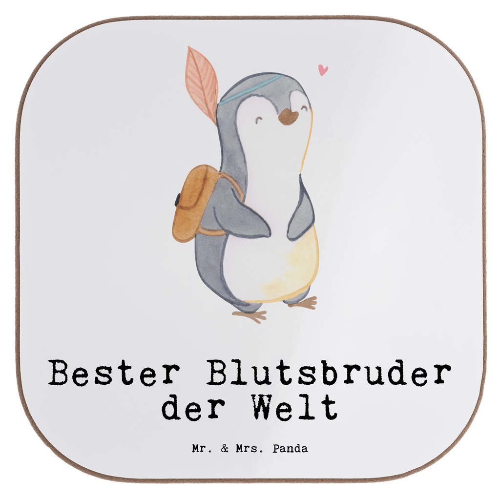 Quadratische Untersetzer Pinguin Bester Blutsbruder der Welt Untersetzer, Bierdeckel, Glasuntersetzer, Untersetzer Gläser, Getränkeuntersetzer, Untersetzer aus Holz, Untersetzer für Gläser, Korkuntersetzer, Untersetzer Holz, Holzuntersetzer, Tassen Untersetzer, Untersetzer Design, für, Dankeschön, Geschenk, Schenken, Geburtstag, Geburtstagsgeschenk, Geschenkidee, Danke, Bedanken, Mitbringsel, Freude machen, Geschenktipp, Blutsbruder, Blutsgeschwister, Freund, Brüder, Geschwister, Bruderherz, Brother, Familie, Kleinigkeit, Bester, Sido