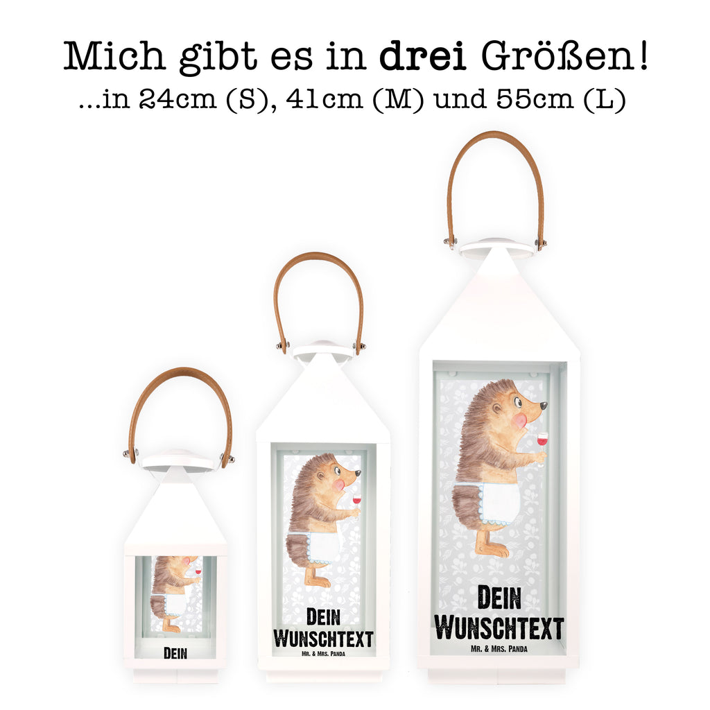 Personalisierte Deko Laterne Igel mit Wein Gartenlampe, Gartenleuchte, Gartendekoration, Gartenlicht, Laterne kleine Laternen, XXL Laternen, Laterne groß, Tiermotive, Gute Laune, lustige Sprüche, Tiere, Wein Spruch, Igel, Geschenk Weintrinker, Geschenk Weinliebhaber, Wein Deko, Weinglas, Rotwein, Weißwein, Wein trinken