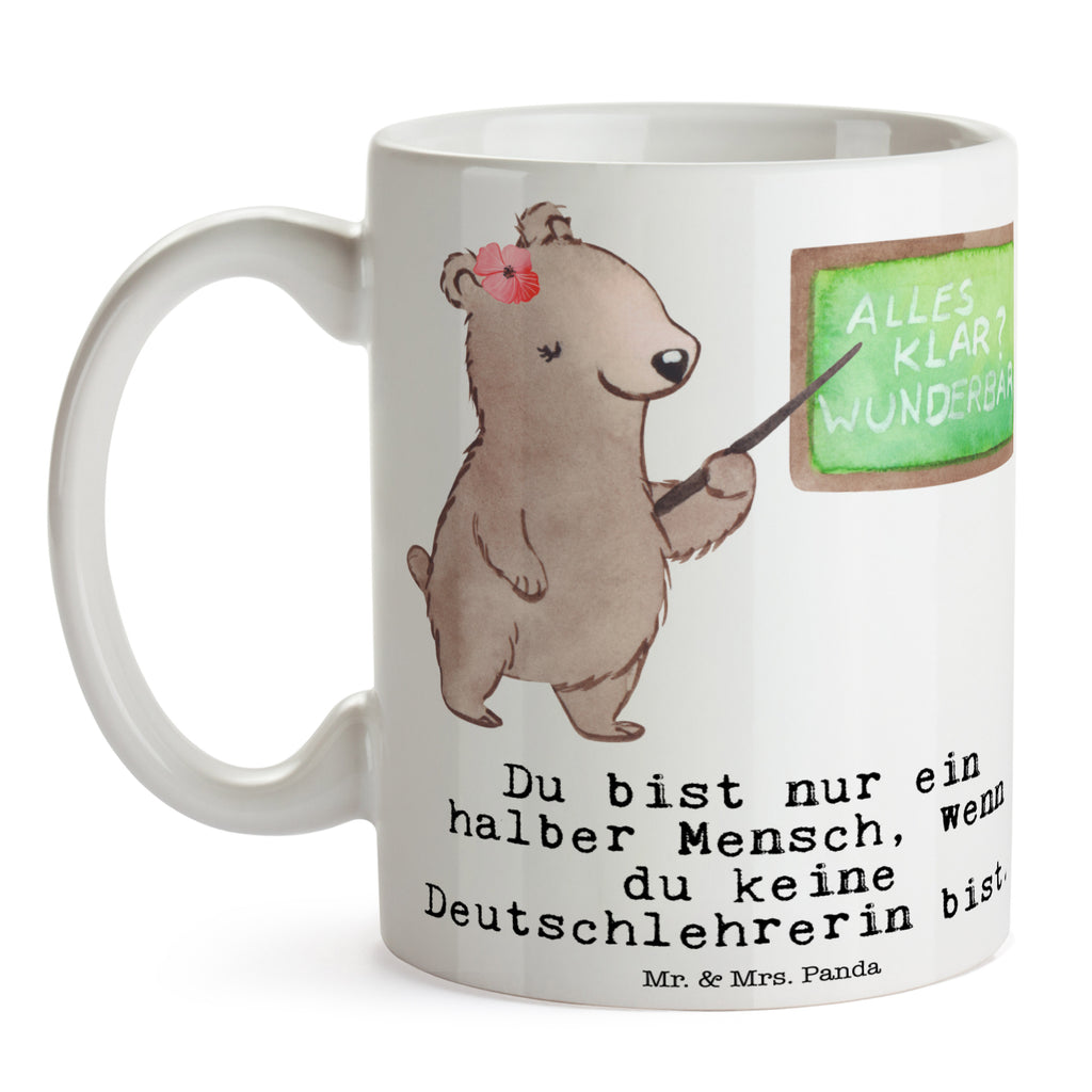 Tasse Deutschlehrerin mit Herz Tasse, Kaffeetasse, Teetasse, Becher, Kaffeebecher, Teebecher, Keramiktasse, Porzellantasse, Büro Tasse, Geschenk Tasse, Tasse Sprüche, Tasse Motive, Kaffeetassen, Tasse bedrucken, Designer Tasse, Cappuccino Tassen, Schöne Teetassen, Beruf, Ausbildung, Jubiläum, Abschied, Rente, Kollege, Kollegin, Geschenk, Schenken, Arbeitskollege, Mitarbeiter, Firma, Danke, Dankeschön, Deutschlehrerin, Deutschunterricht, Schule, Grundschule