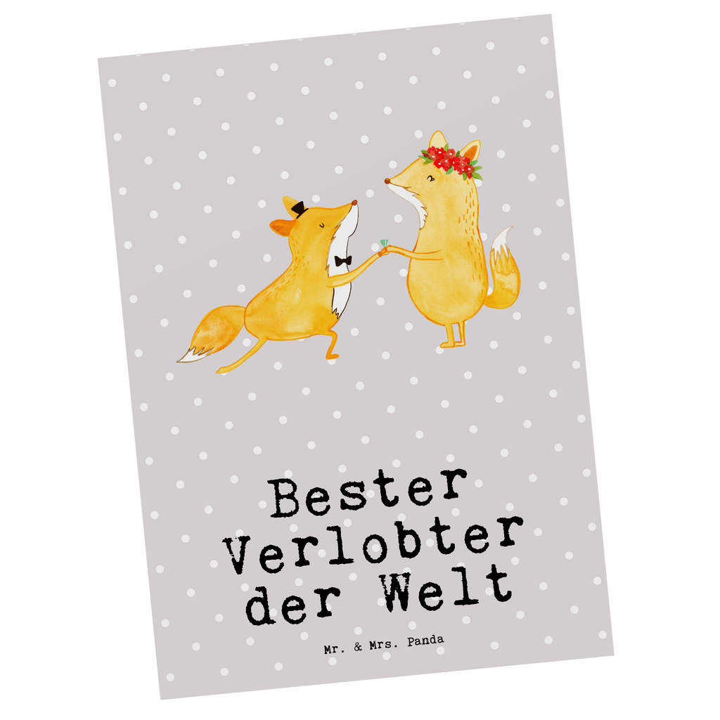 Postkarte Fuchs Bester Verlobter der Welt Postkarte, Karte, Geschenkkarte, Grußkarte, Einladung, Ansichtskarte, Geburtstagskarte, Einladungskarte, Dankeskarte, Ansichtskarten, Einladung Geburtstag, Einladungskarten Geburtstag, für, Dankeschön, Geschenk, Schenken, Geburtstag, Geburtstagsgeschenk, Geschenkidee, Danke, Bedanken, Mitbringsel, Freude machen, Geschenktipp, Verlobter, Verloben, Verlobung, Traummann, Mann, Freund, Ehemann, Zukünftiger, Hochzeit, Ehe