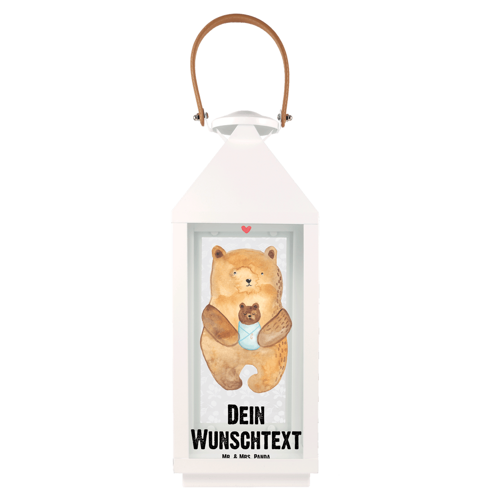 Personalisierte Deko Laterne Bär mit Baby Gartenlampe, Gartenleuchte, Gartendekoration, Gartenlicht, Laterne kleine Laternen, XXL Laternen, Laterne groß, Bär, Teddy, Teddybär, Eltern, Mutter, Baby, Taufe, Geburt, Nichte, Neffe, Enkel, Enkelin, Täufling, Geburtstag, Glückwunsch