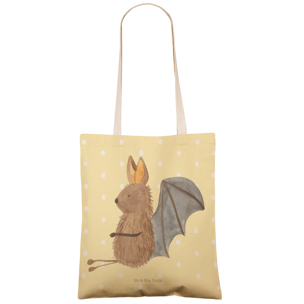 Einkaufstasche Fledermaus Sitzen Tragetasche, Tasche, Beutel, Stofftasche, Baumwolltasche, Umhängetasche, Shopper, Einkaufstasche, Beuteltasche, Tiermotive, Gute Laune, lustige Sprüche, Tiere, Fledermaus, Fledermäuse, Motivation, entspannen