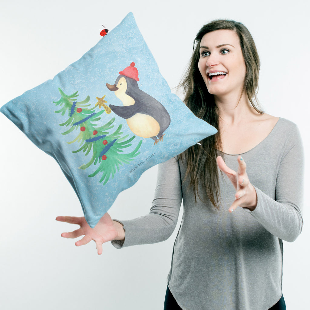 40x40 Kissen Pinguin Weihnachtsbaum Kissenhülle, Kopfkissen, Sofakissen, Dekokissen, Motivkissen, sofakissen, sitzkissen, Kissen, Kissenbezüge, Kissenbezug 40x40, Kissen 40x40, Kissenhülle 40x40, Zierkissen, Couchkissen, Dekokissen Sofa, Sofakissen 40x40, Dekokissen 40x40, Kopfkissen 40x40, Kissen 40x40 Waschbar, Winter, Weihnachten, Weihnachtsdeko, Nikolaus, Advent, Heiligabend, Wintermotiv, Pinguin