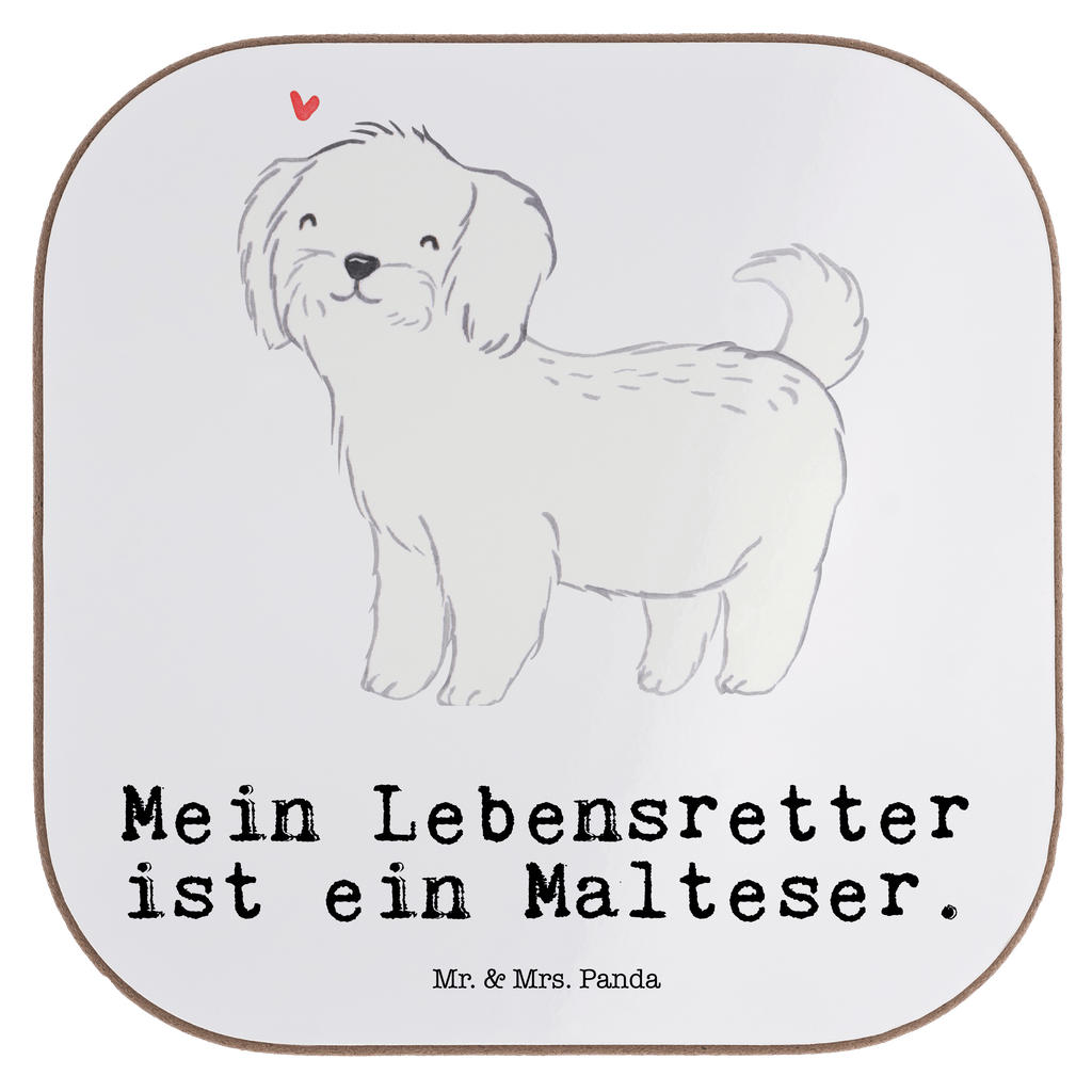 Quadratische Untersetzer Malteser Lebensretter Untersetzer, Bierdeckel, Glasuntersetzer, Untersetzer Gläser, Getränkeuntersetzer, Untersetzer aus Holz, Untersetzer für Gläser, Korkuntersetzer, Untersetzer Holz, Holzuntersetzer, Tassen Untersetzer, Untersetzer Design, Hund, Hunderasse, Rassehund, Hundebesitzer, Geschenk, Tierfreund, Schenken, Welpe, Malteser