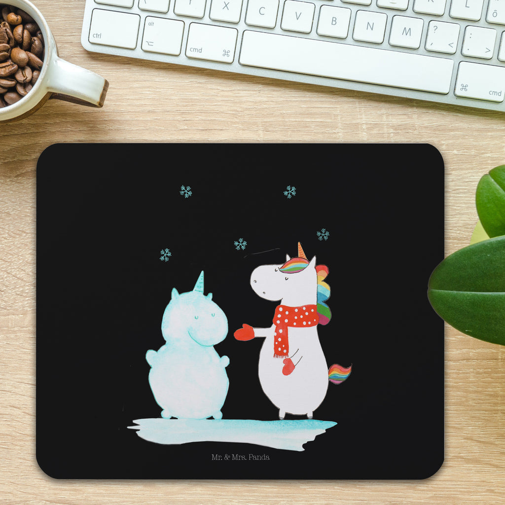 Mauspad Einhorn Schneemann Mousepad, Computer zubehör, Büroausstattung, PC Zubehör, Arbeitszimmer, Mauspad, Einzigartiges Mauspad, Designer Mauspad, Mausunterlage, Mauspad Büro, Einhorn, Einhörner, Einhorn Deko, Pegasus, Unicorn, Schneemann, Winter, Schnee, Kuchen, Weihnachten, kalt, Mütze, Handschuhe, X-Mas