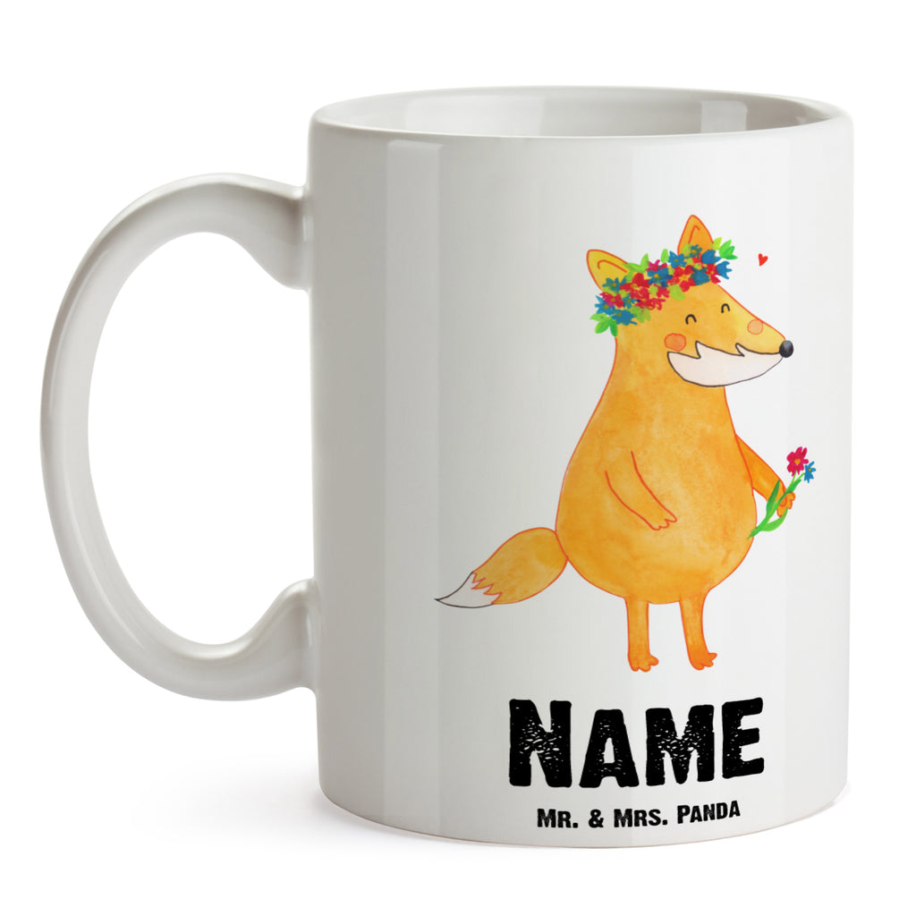 Personalisierte Tasse Fuchs Blumenliebe Personalisierte Tasse, Namenstasse, Wunschname, Personalisiert, Tasse, Namen, Drucken, Tasse mit Namen, Fuchs, Füchse, Fox, Liebe, Freundin, Fuchsmädchen, Blumenmädchen, Freundinnen, Liebesbeweis, Blume, Blumen, Motivation, Freude, ich, mich, Selbstliebe