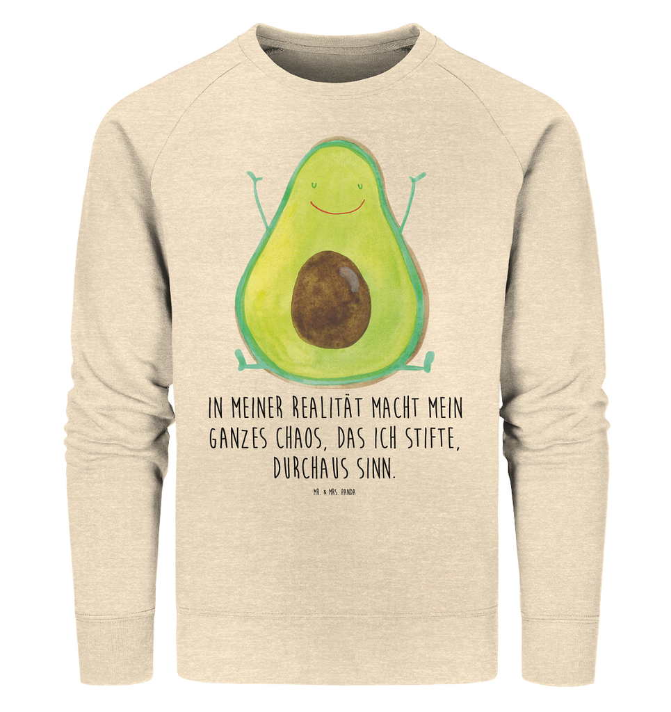 Organic Pullover Avocado Happy Pullover, Pullover Männer, Pullover Frauen, Sweatshirt, Sweatshirt Männer, Sweatshirt Frauen, Unisex, Avocado, Veggie, Vegan, Gesund, Chaos